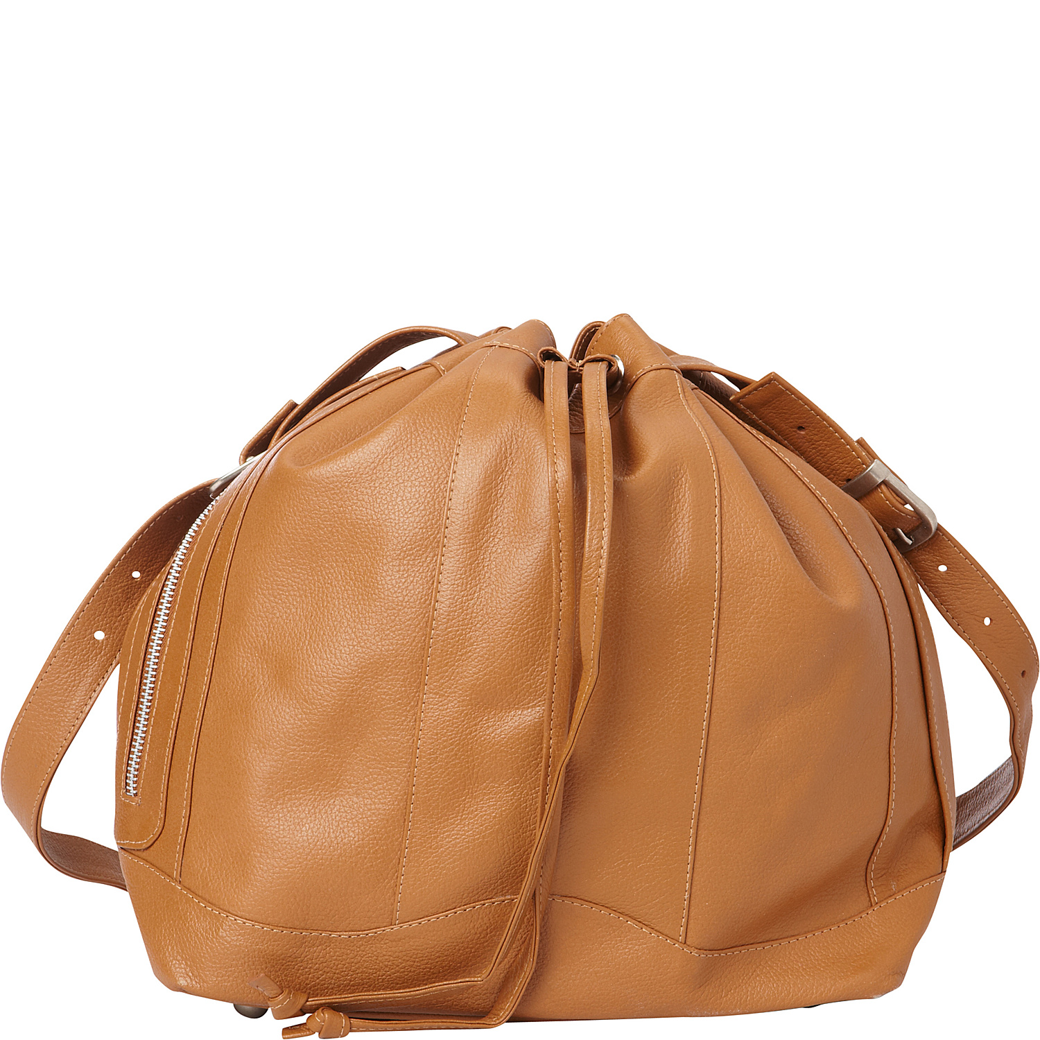 Leather Drawstring Bag