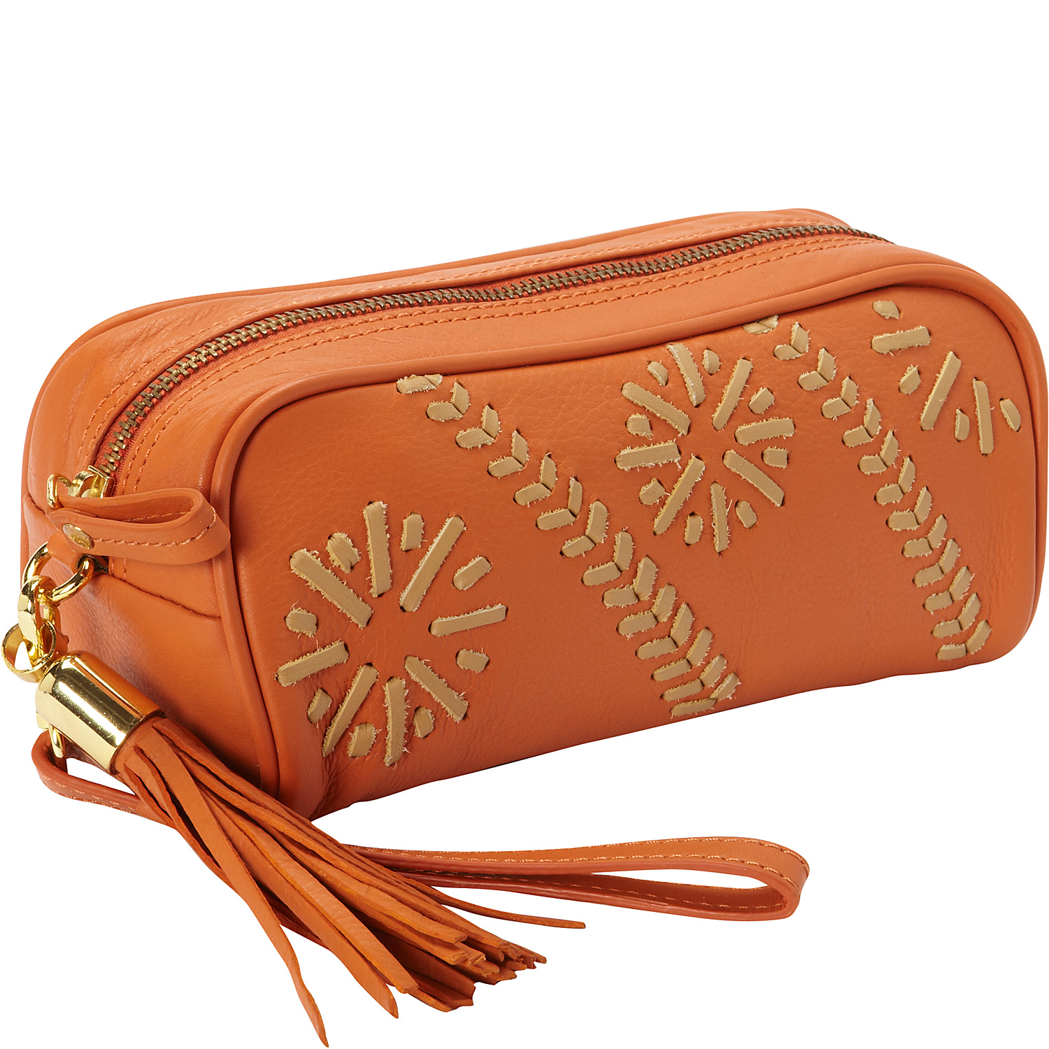 Carmel Whipstitch Wristlet