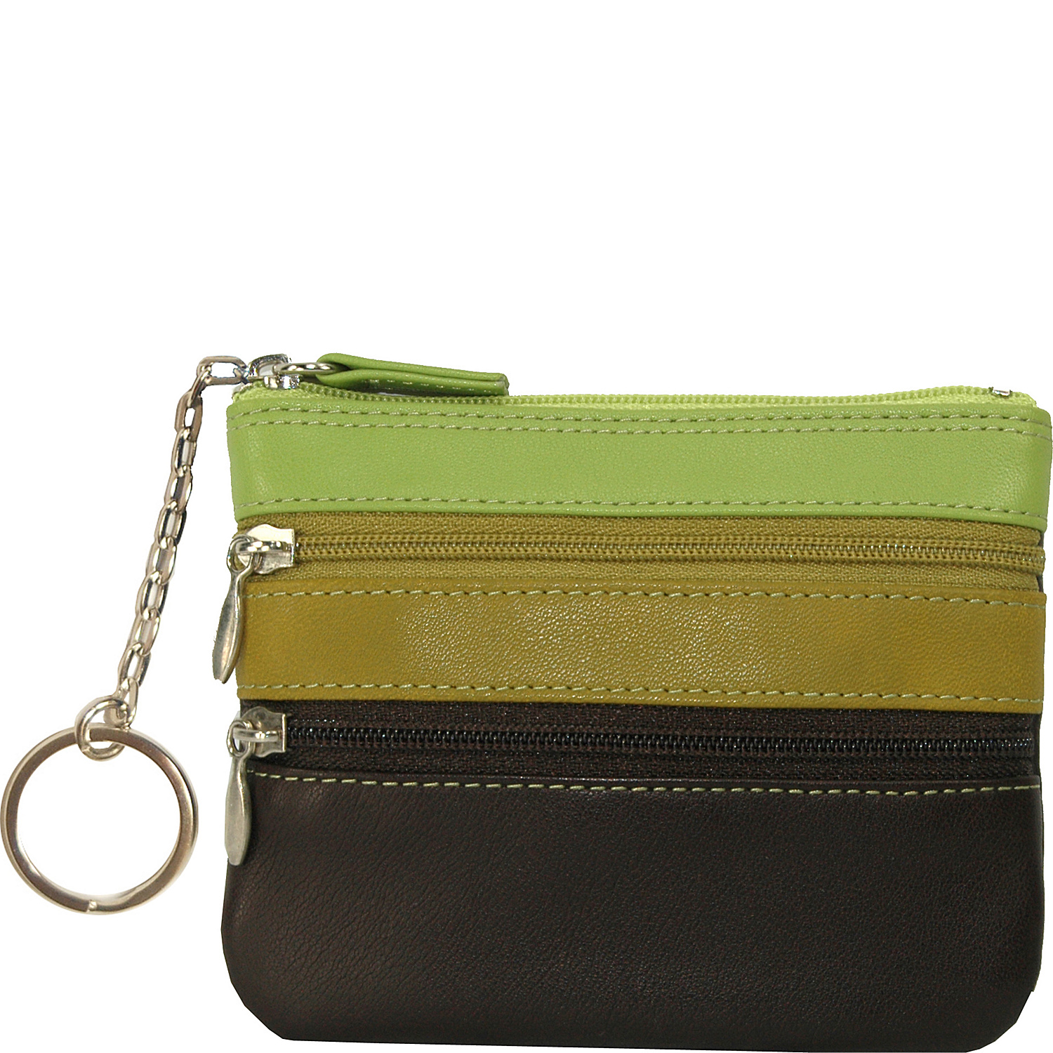 Trizip Multi Color Coin Purse