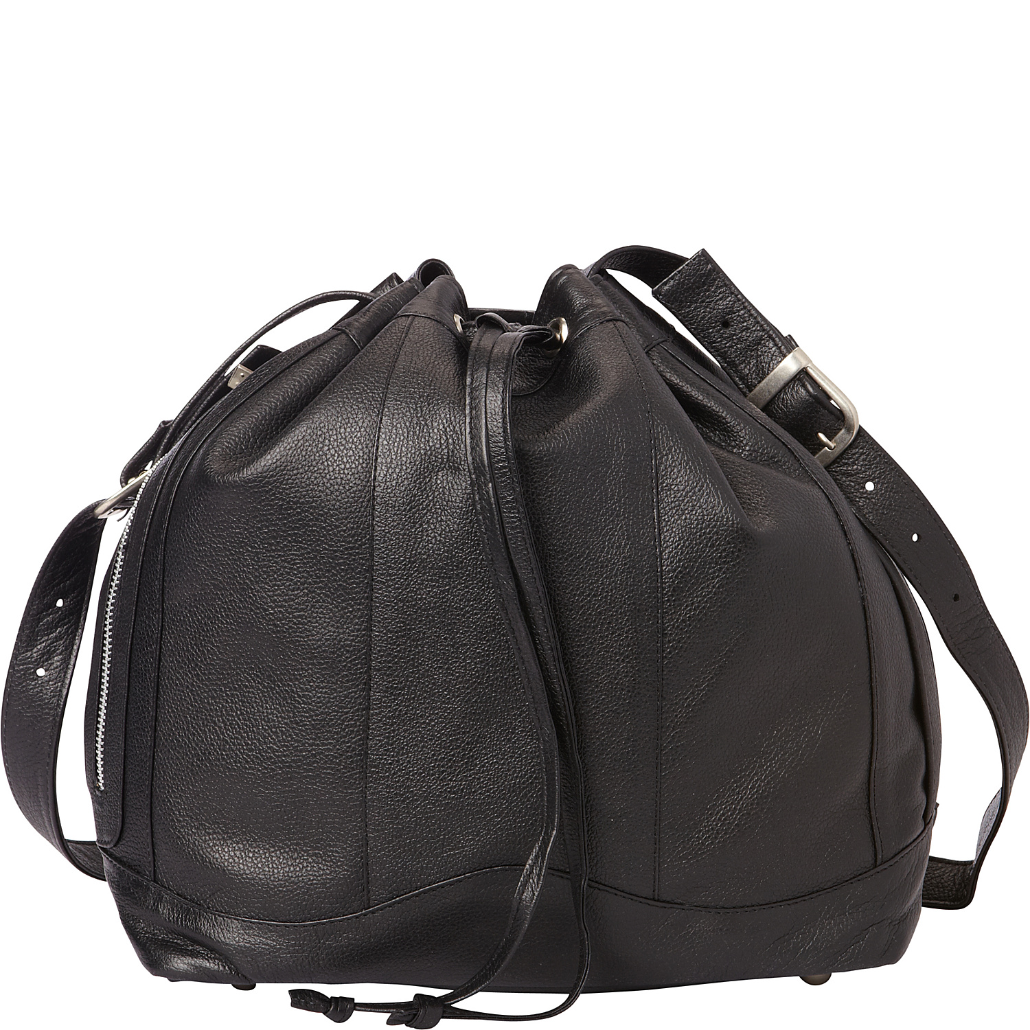 Leather Drawstring Bag