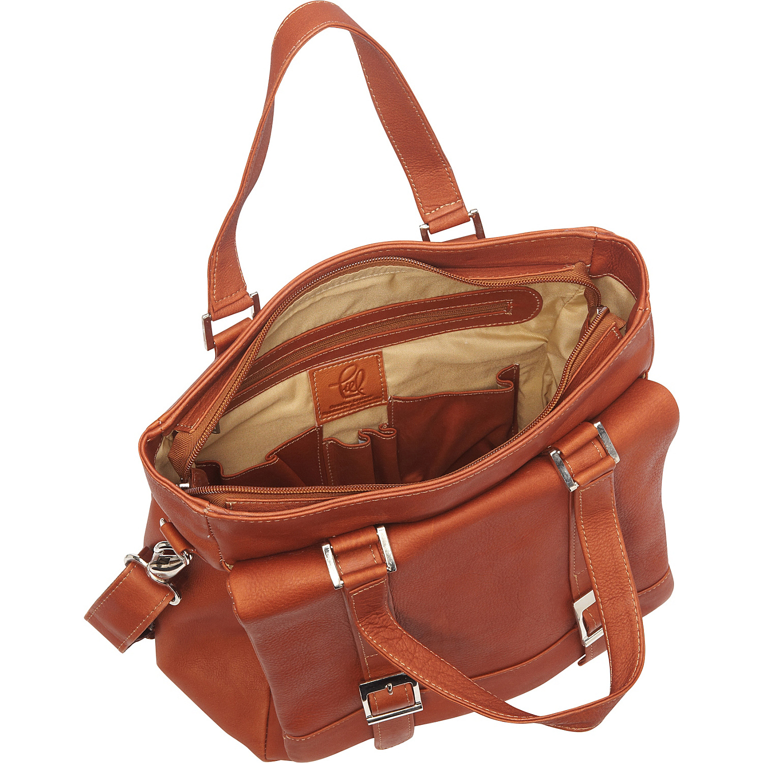 Buckle Flap-Over Tote