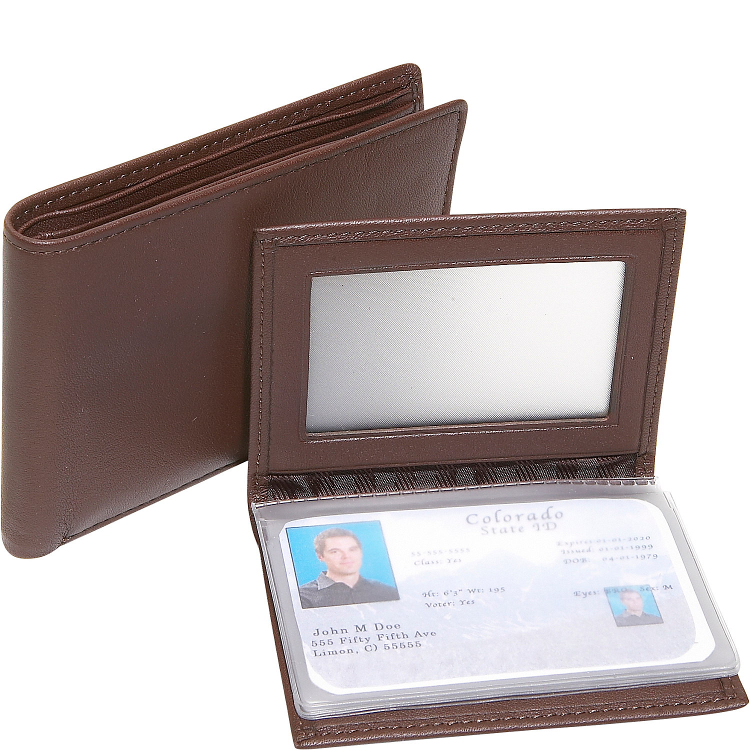 Men's Removable Id Pass Case Wallet