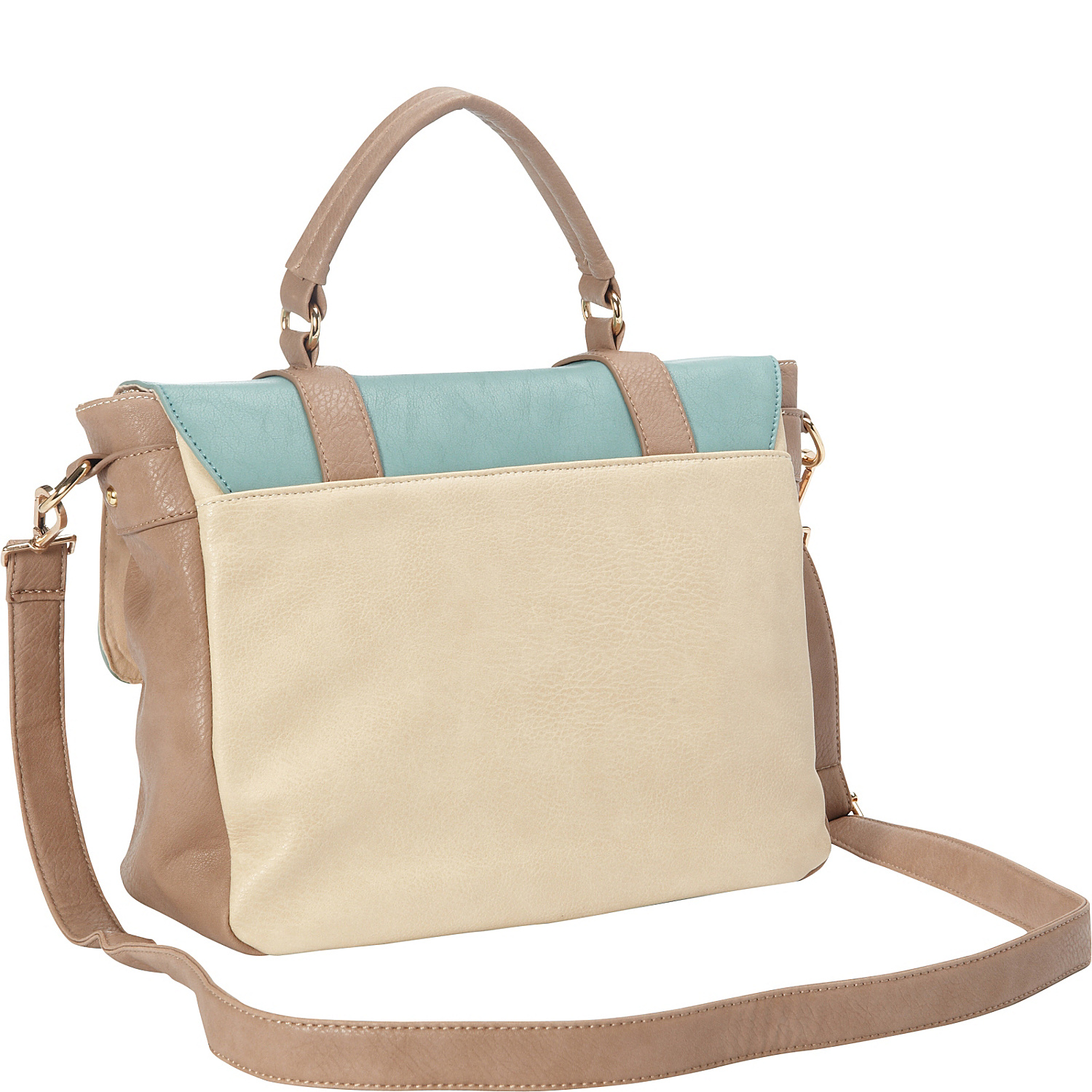 Color Block Messenger Bag