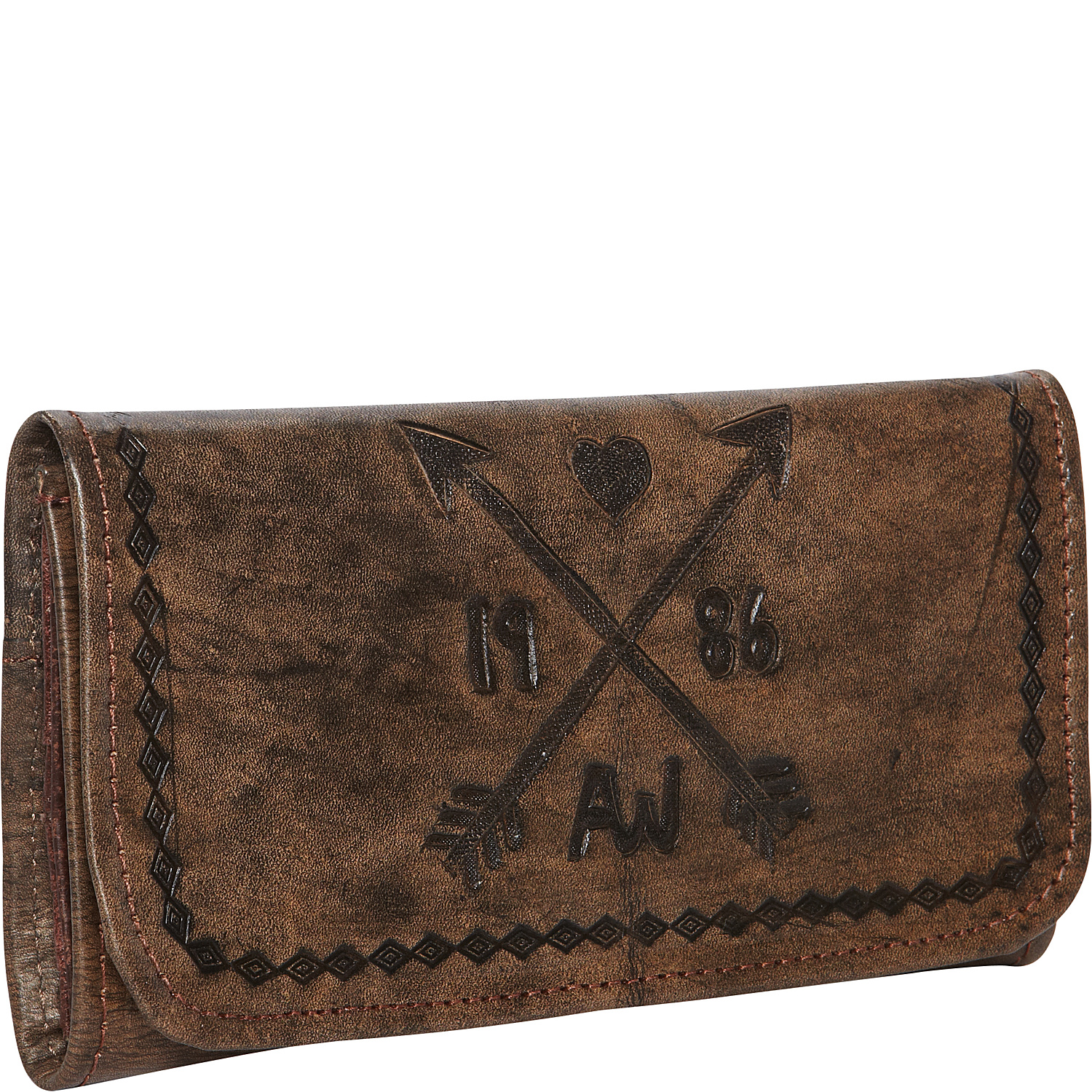 Cross My Heart Ladies Tri-Fold Clutch Wallet