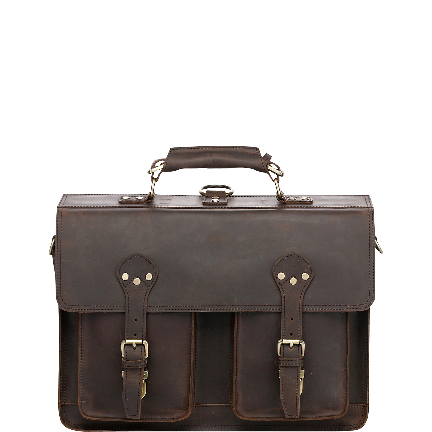 Cambridge Full Grain Leather Briefcase Backpack