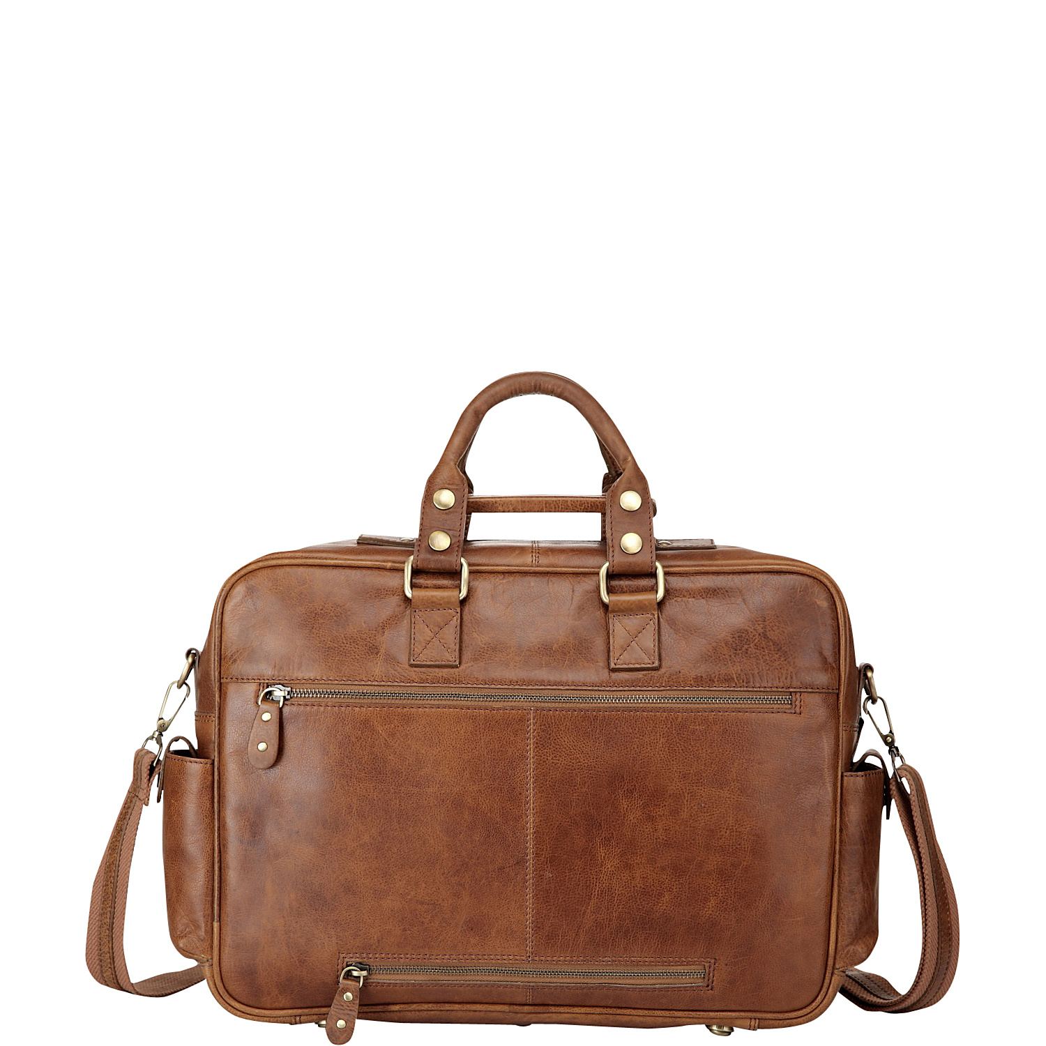 Vicenzo Signature Full Grain Leather Briefcase