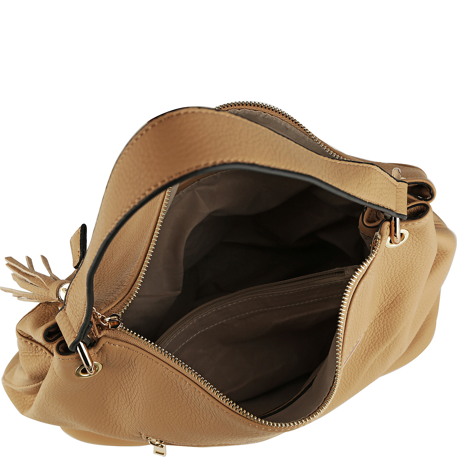 Corinne Tasseled Hobo Bag