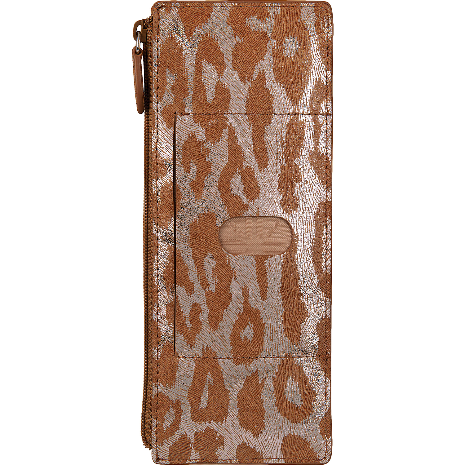 Sophia Safari Credit Card Case with Zipper Pocket