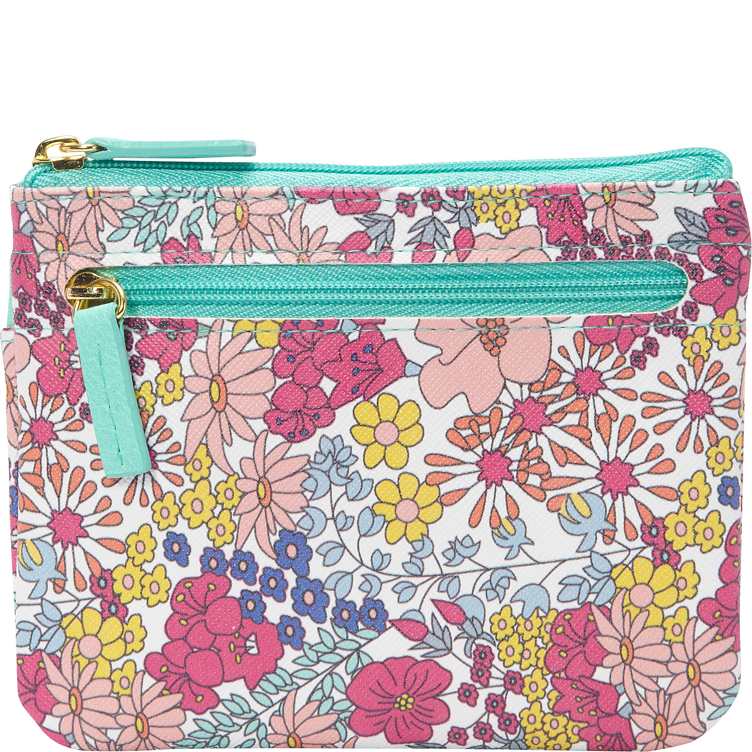 Ditsy Floral Pik-Me-Up Large I.D. Coin / Card Case