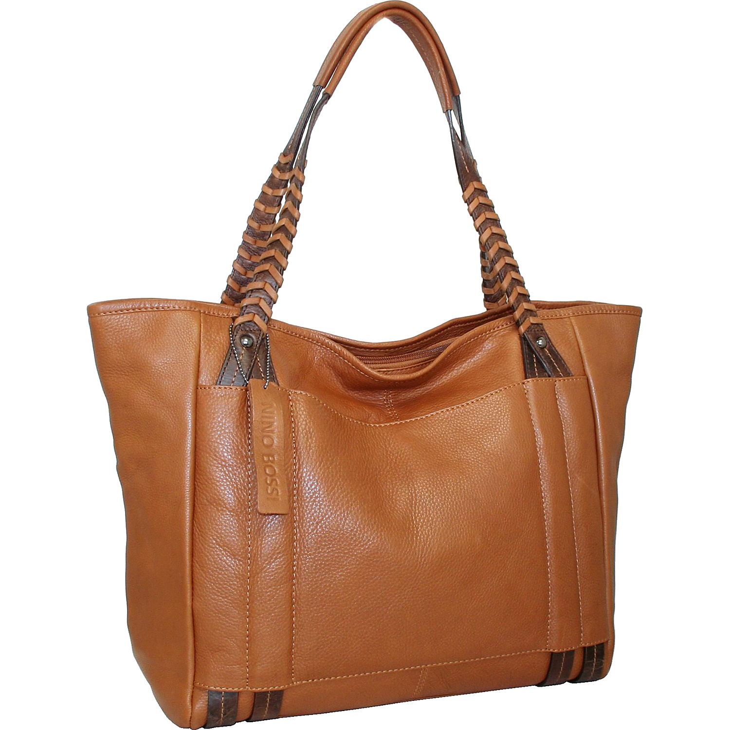 Tote with Woven Shoulder Strap