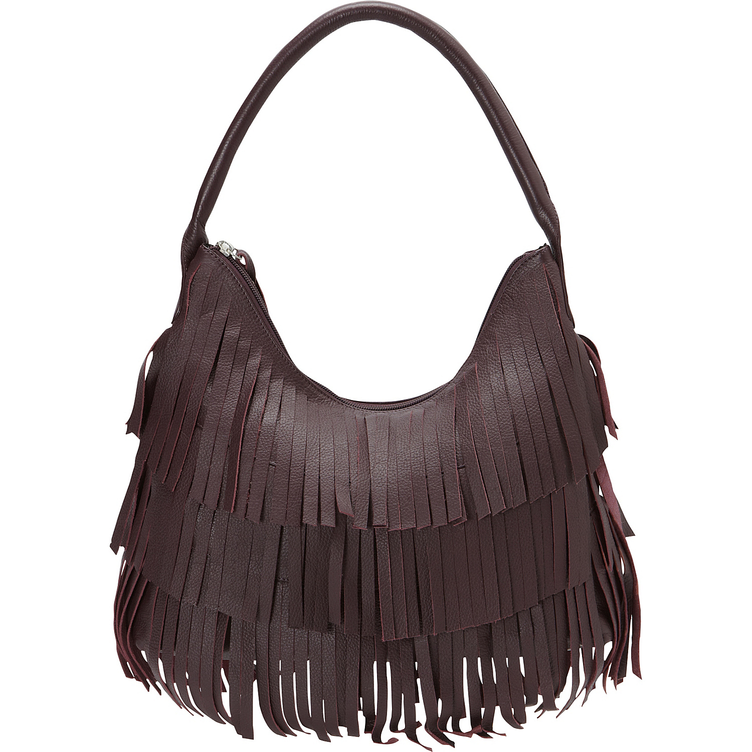 Leather Fringe Hobo