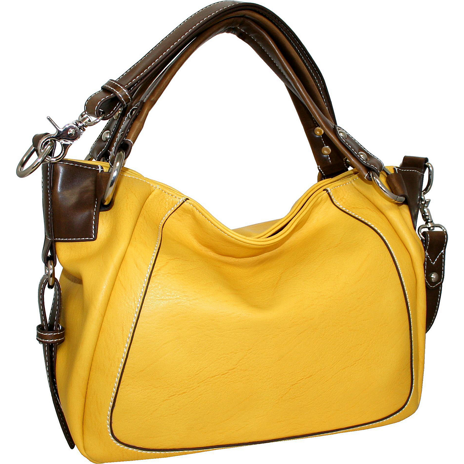 East West Satchel with Detachable Cross Body Strap