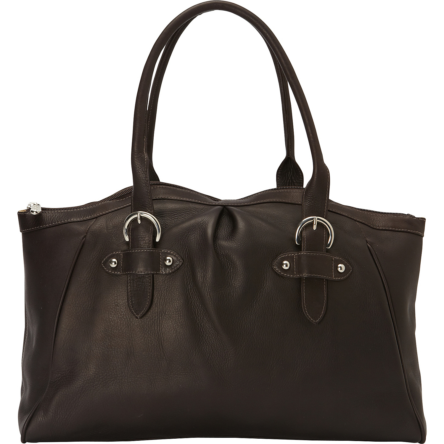 Large Top-Zip Shoulder Bag