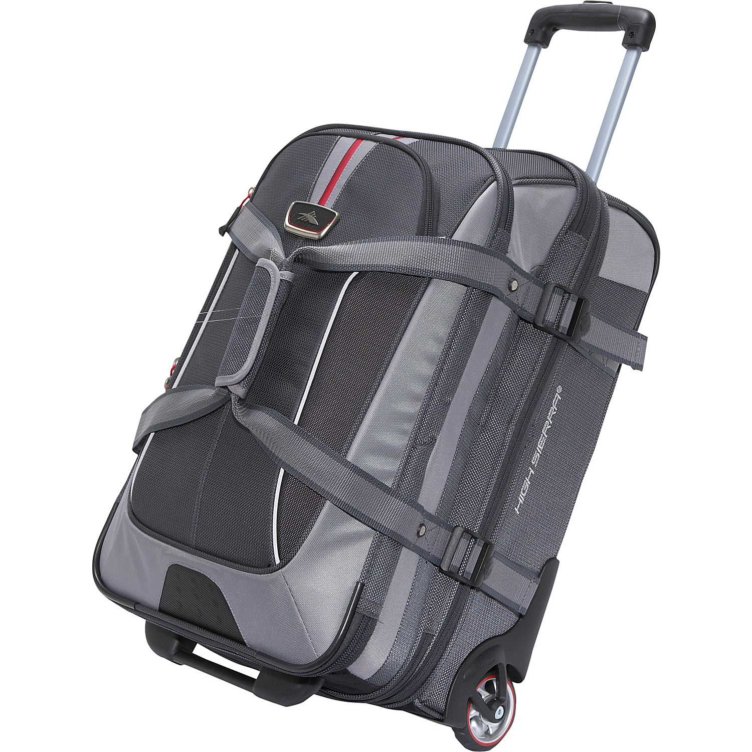 AT6 Carry On Expandable Wheeled Duffel with Backpack Straps