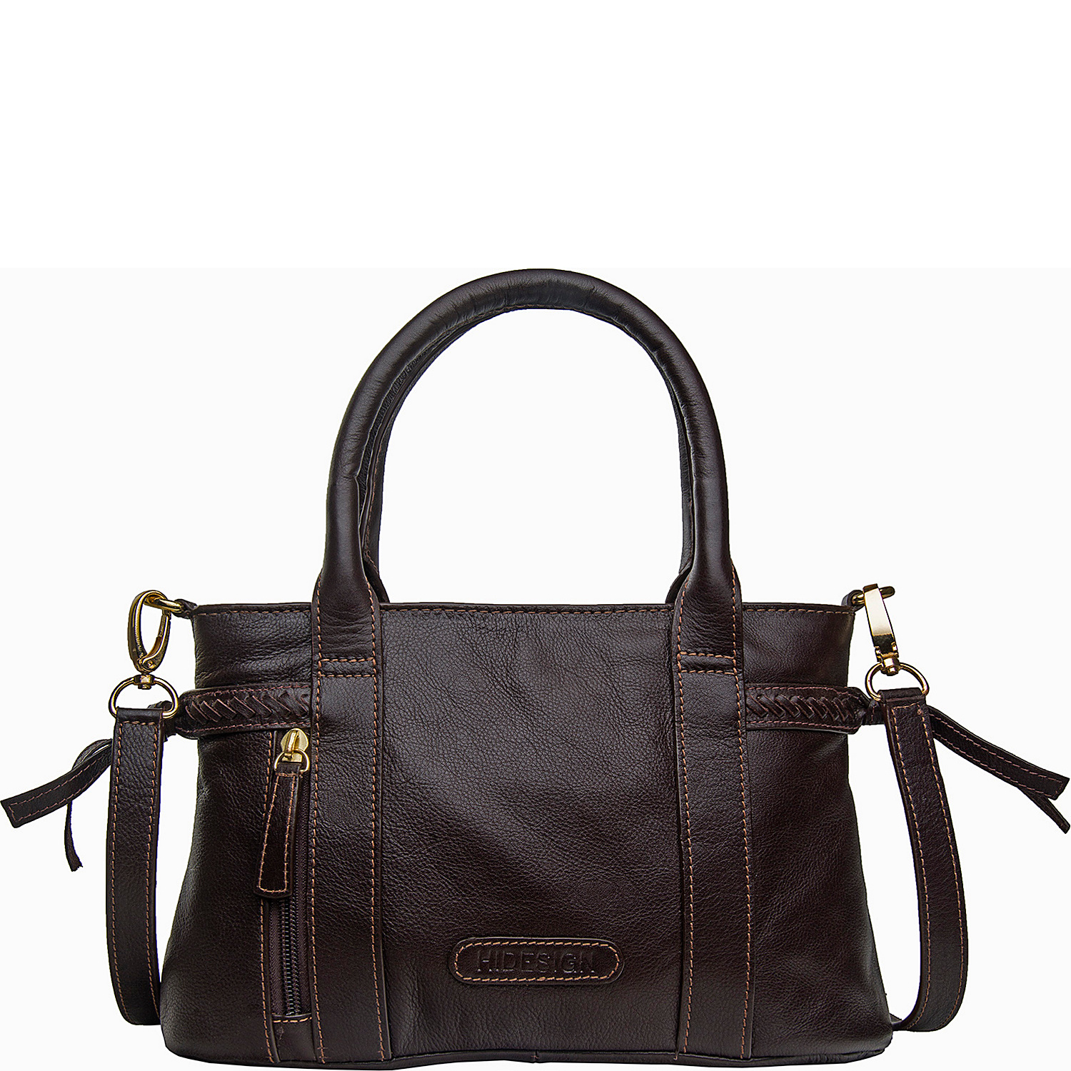 Mina Leather Small Satchel