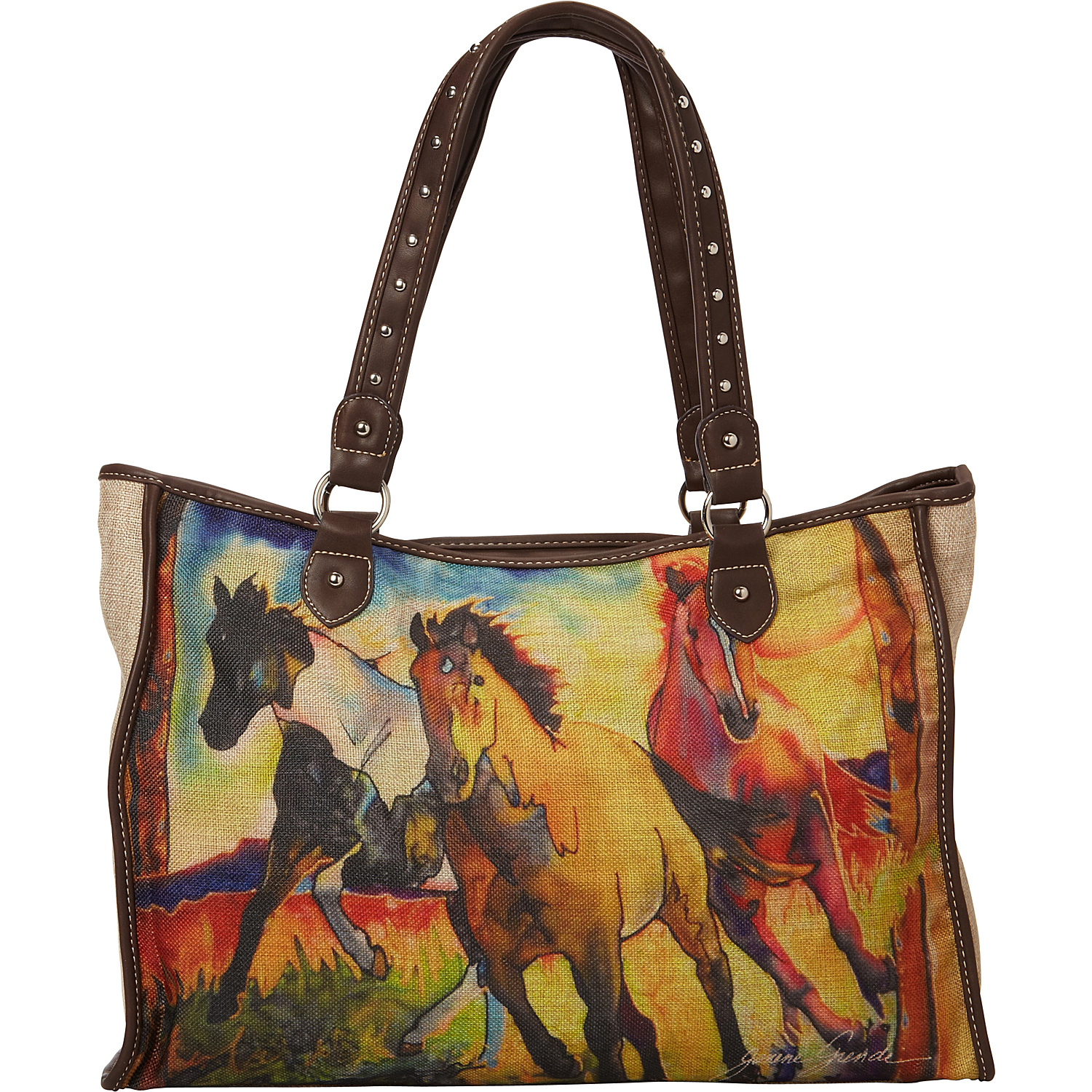 Janene Grende Horse Painting Tote Bag