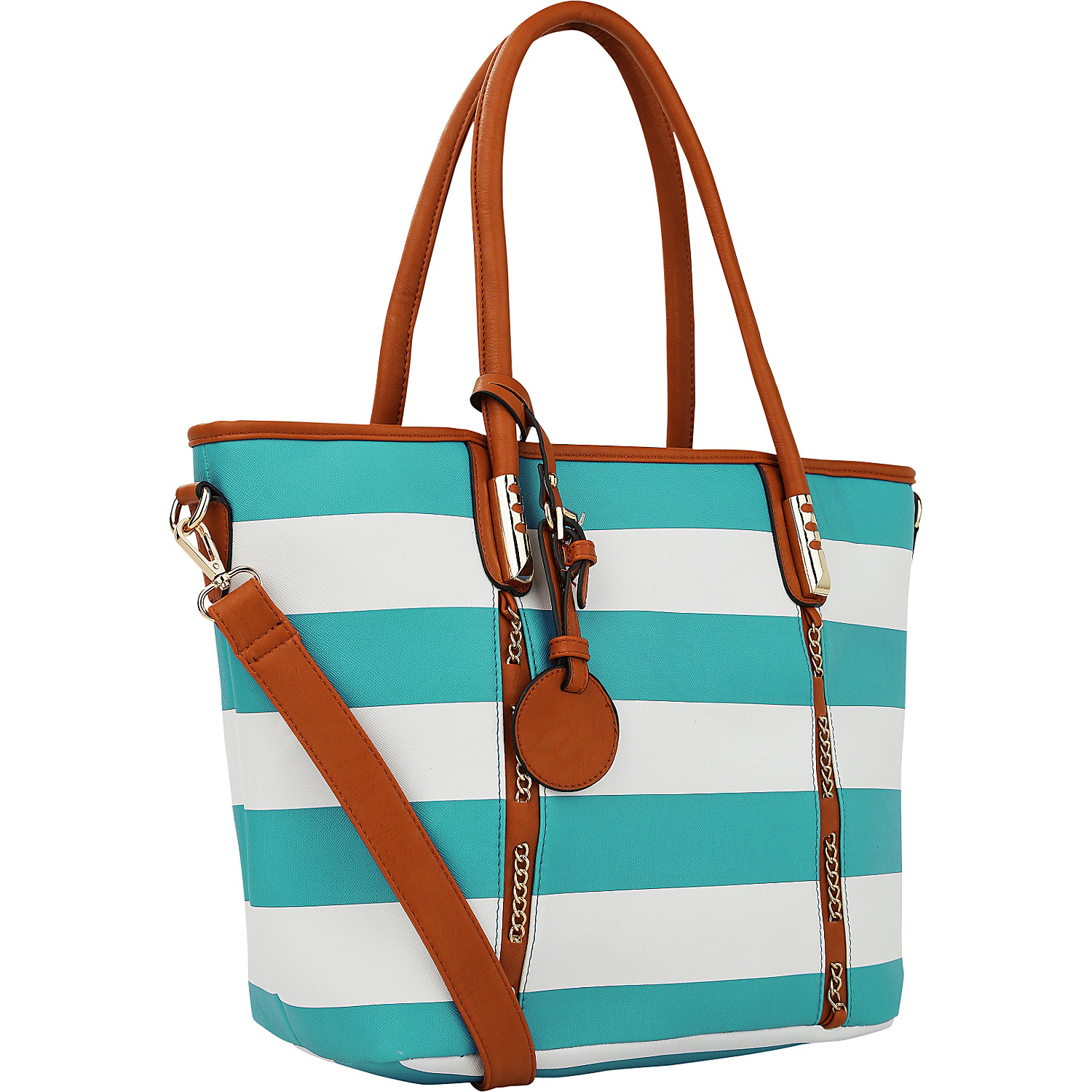 Marina Striped Tote Handbag