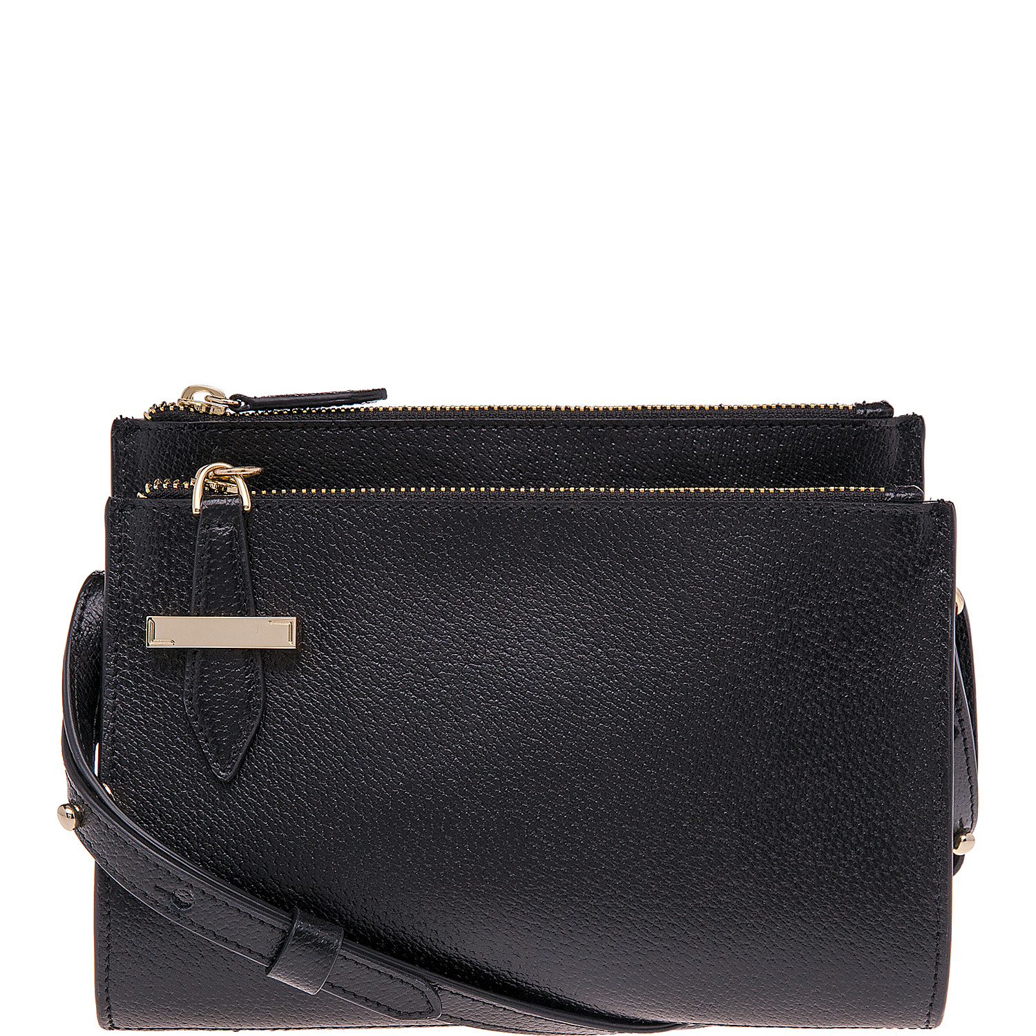 Stephanie RFID Trisha Double Zipper Crossbody