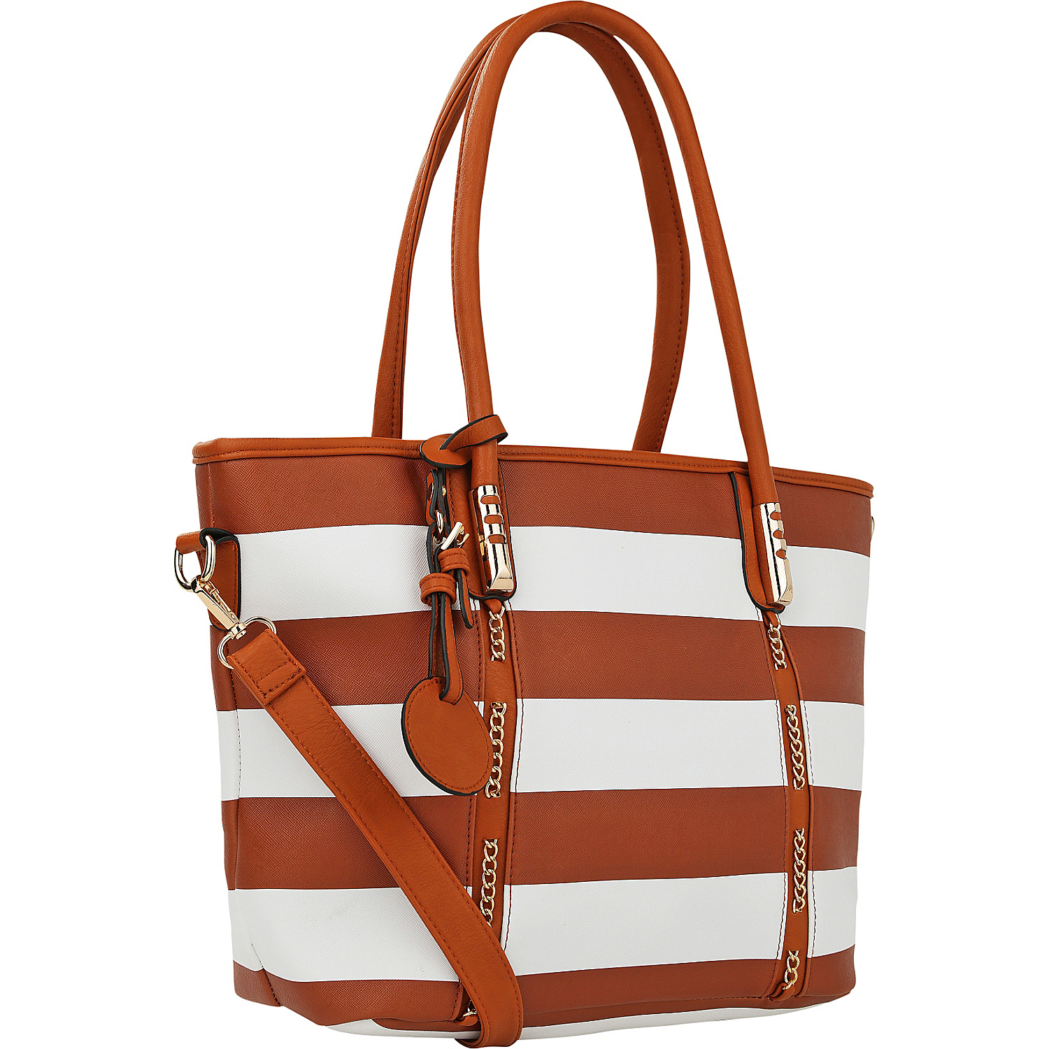 Marina Striped Tote Handbag