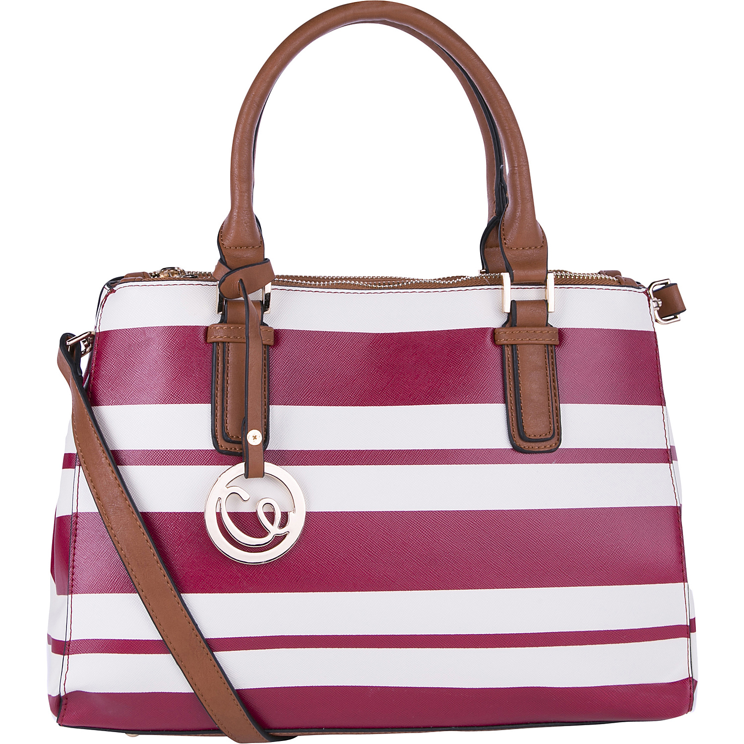 Posey Striped Satchel