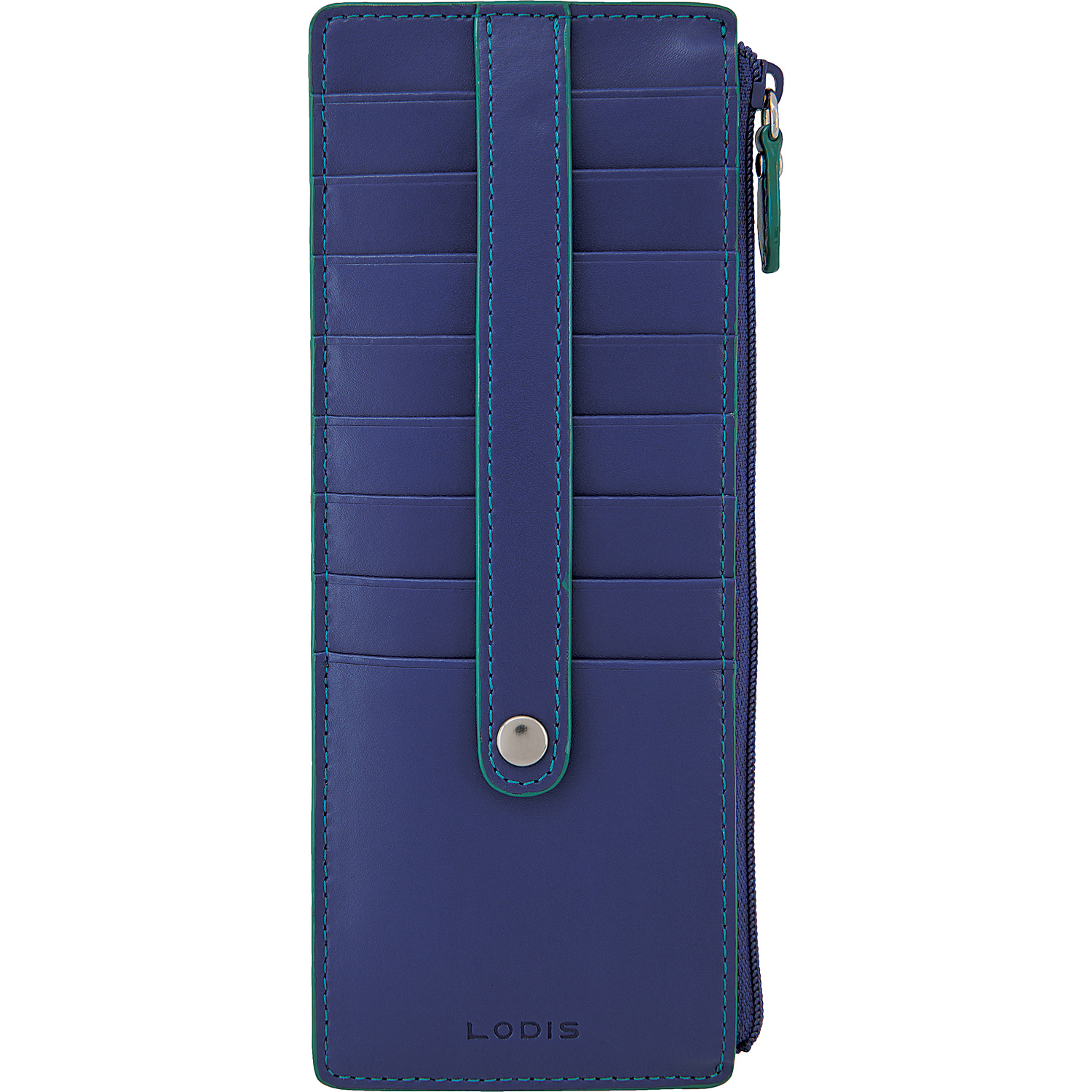 Audrey Credit Card Case with Zip Pocket - Fashion Colors