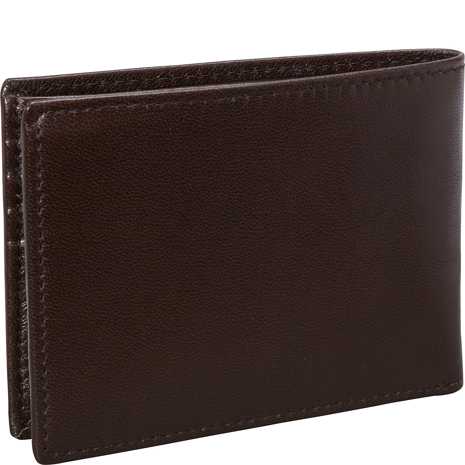 Nappa Soft Leather Slim Wallet w/ 8 Credit Card Slits