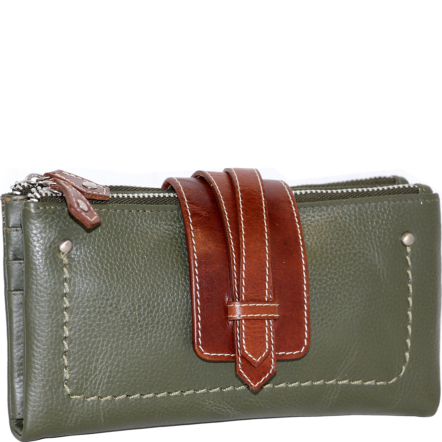 Crisscross Double Zip Wallet