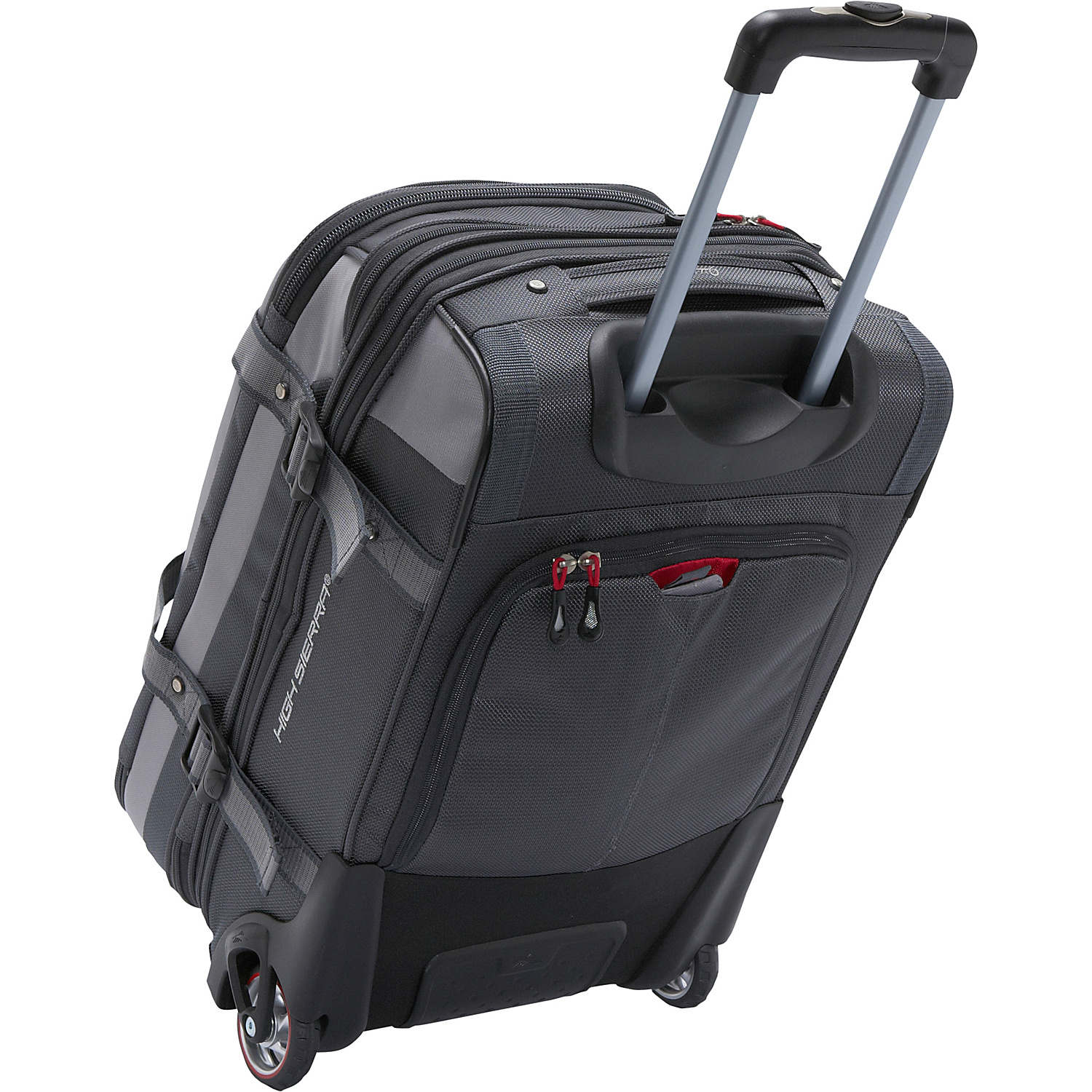 AT6 Carry On Expandable Wheeled Duffel with Backpack Straps