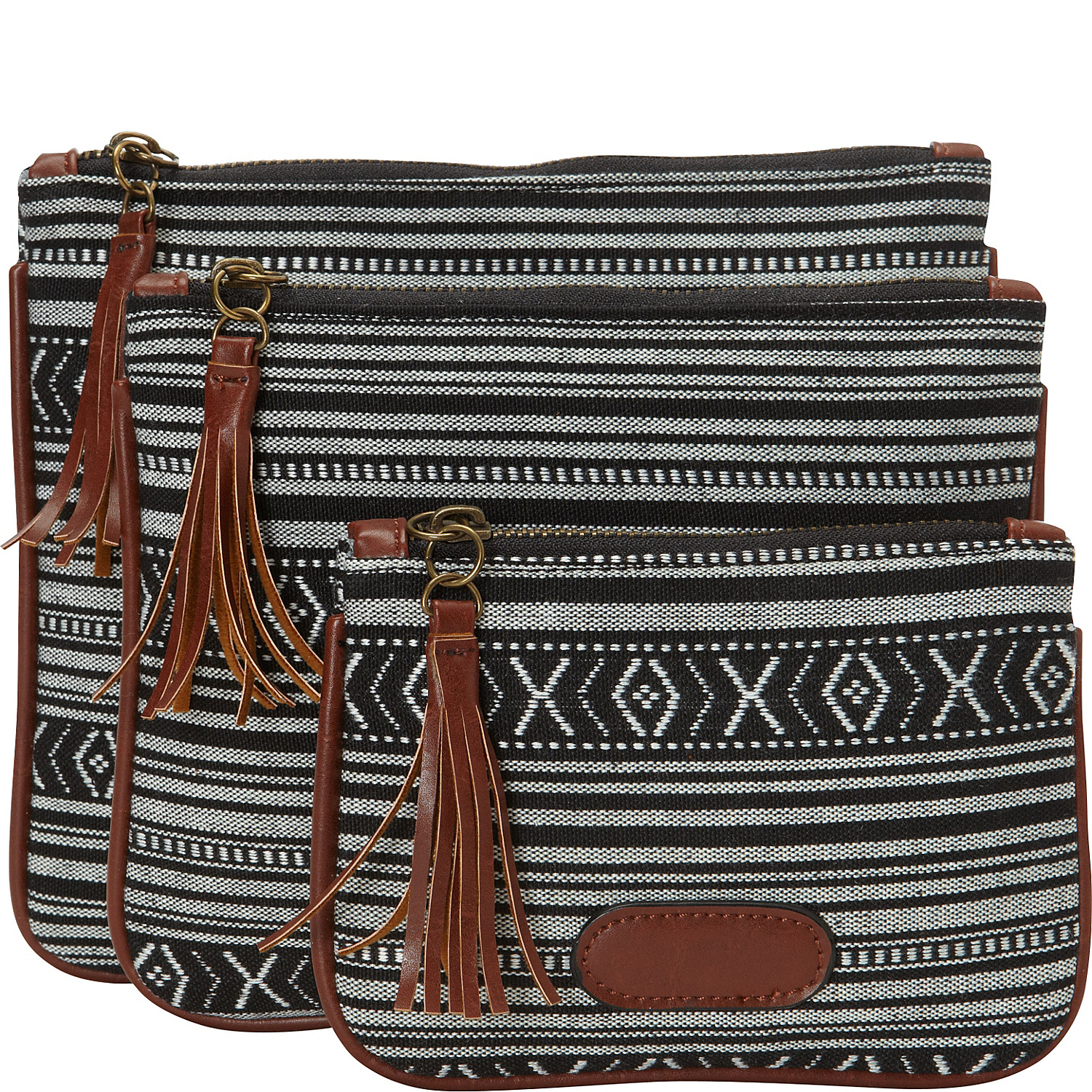 Aztec Print 3 Pack Pouch