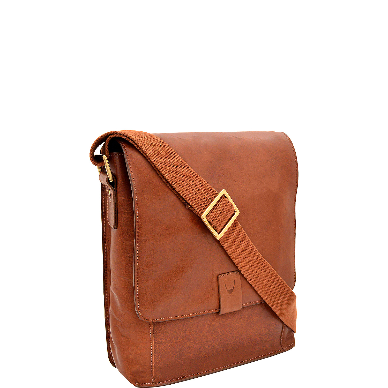 Aiden Medium Leather Messenger Crossbody Bag