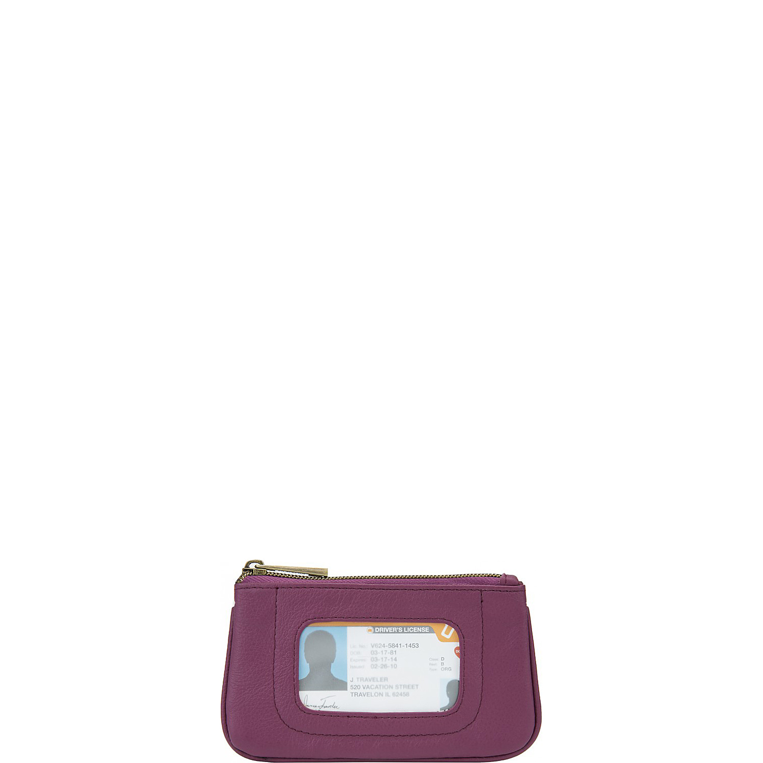 RFID Blocking Leather ID Pouch