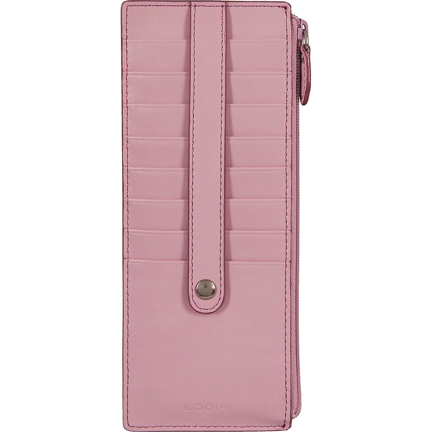 Audrey Credit Card Case with Zip Pocket - Fashion Colors