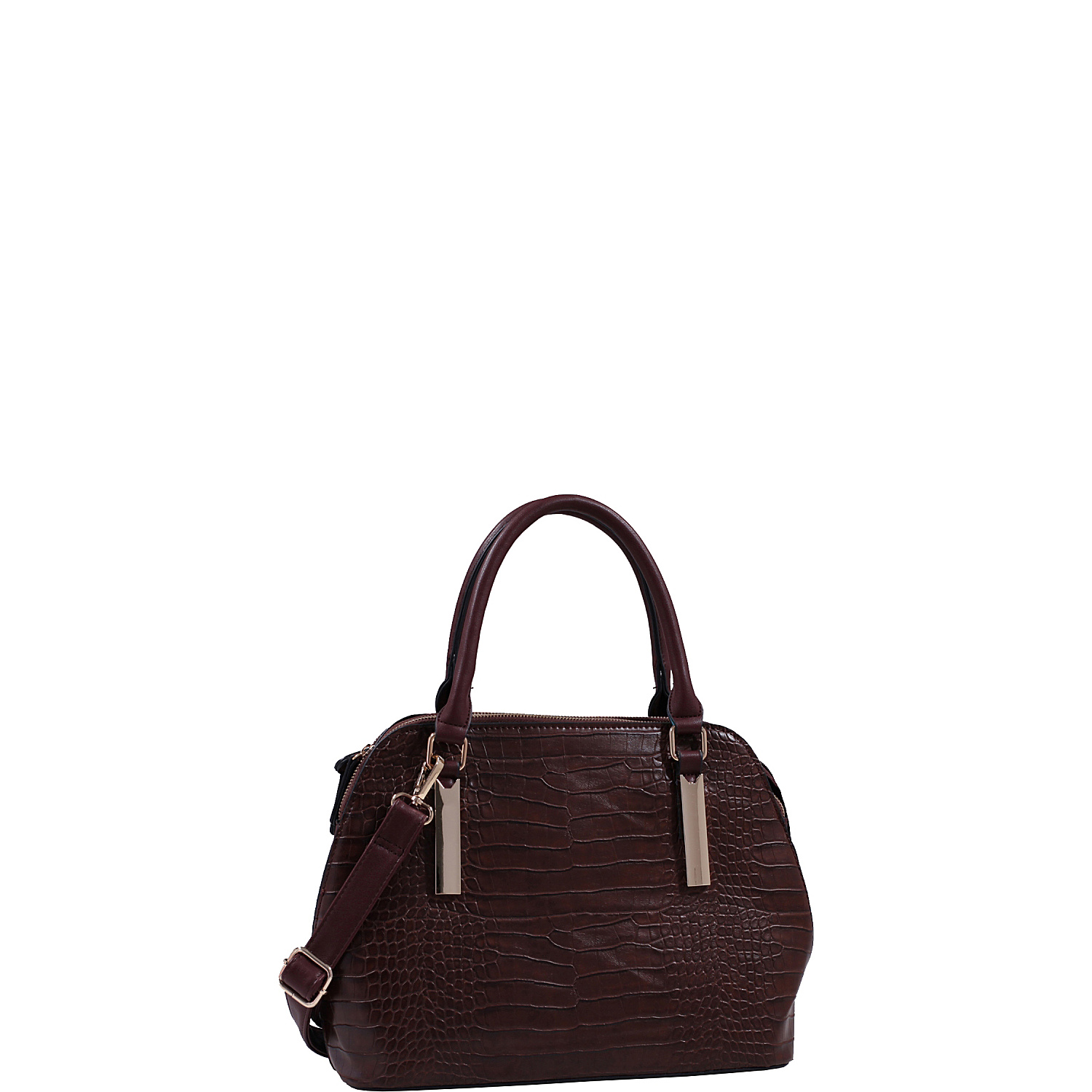 Caroline Croco Structured Satchel