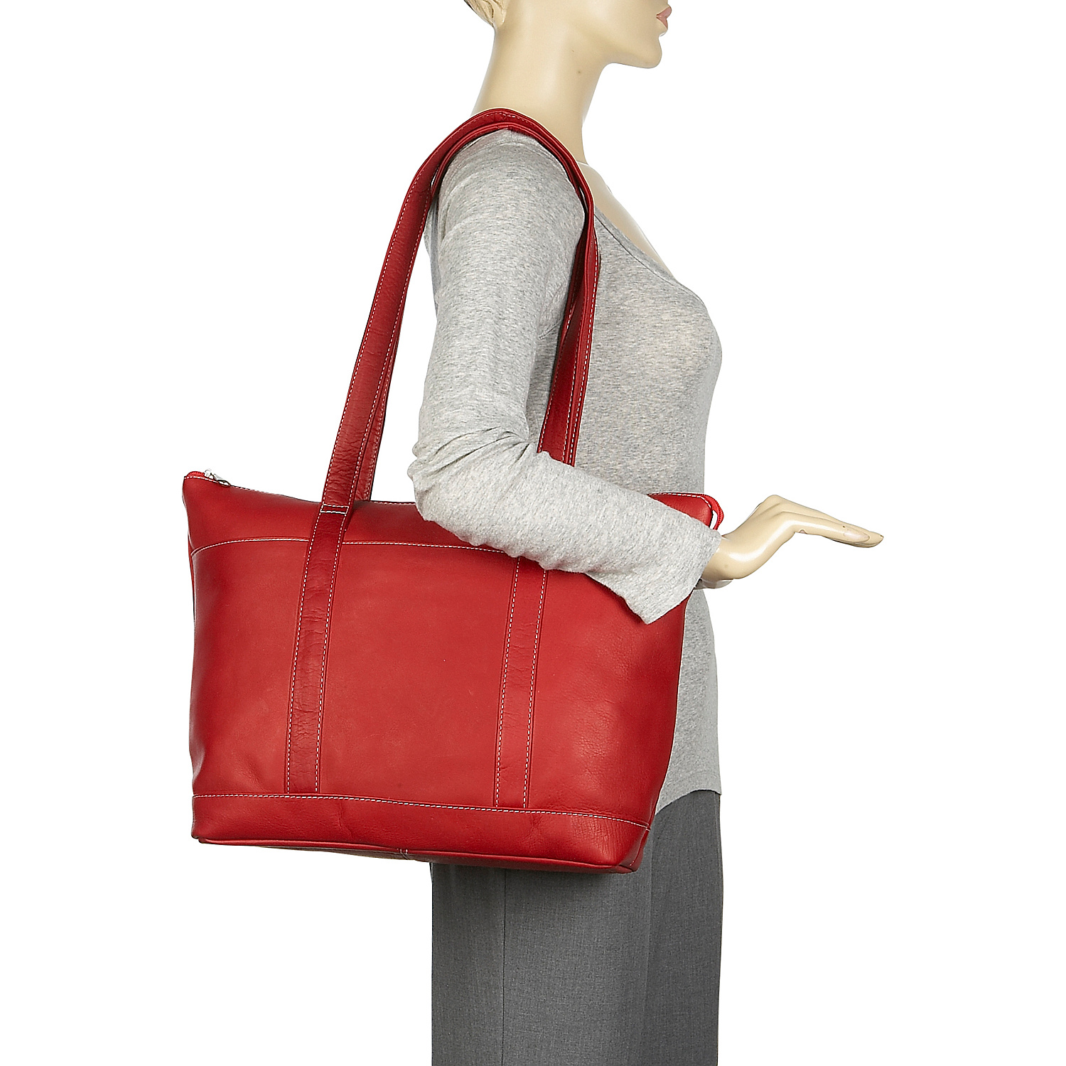 Double Strap Med Pocket Tote