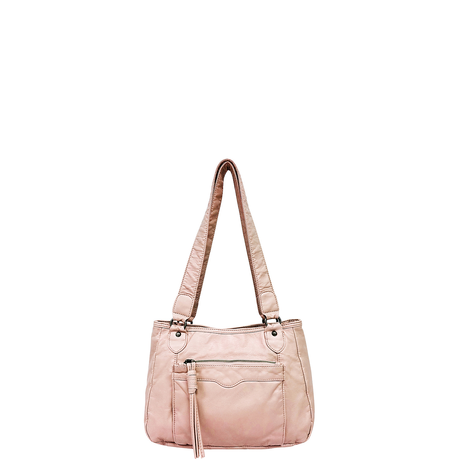 Pearlized Washed Satchel