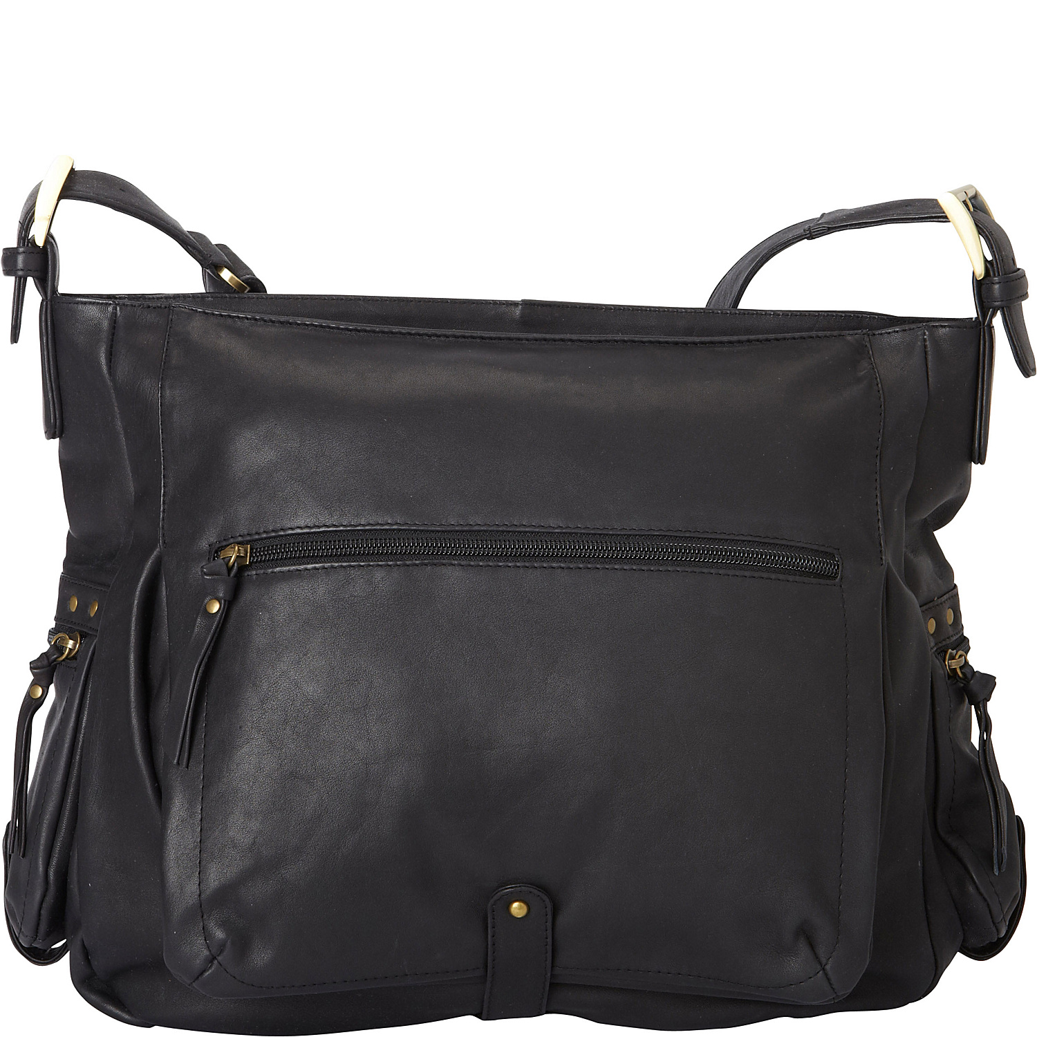 Large EW Top Zip Shoulder Bag