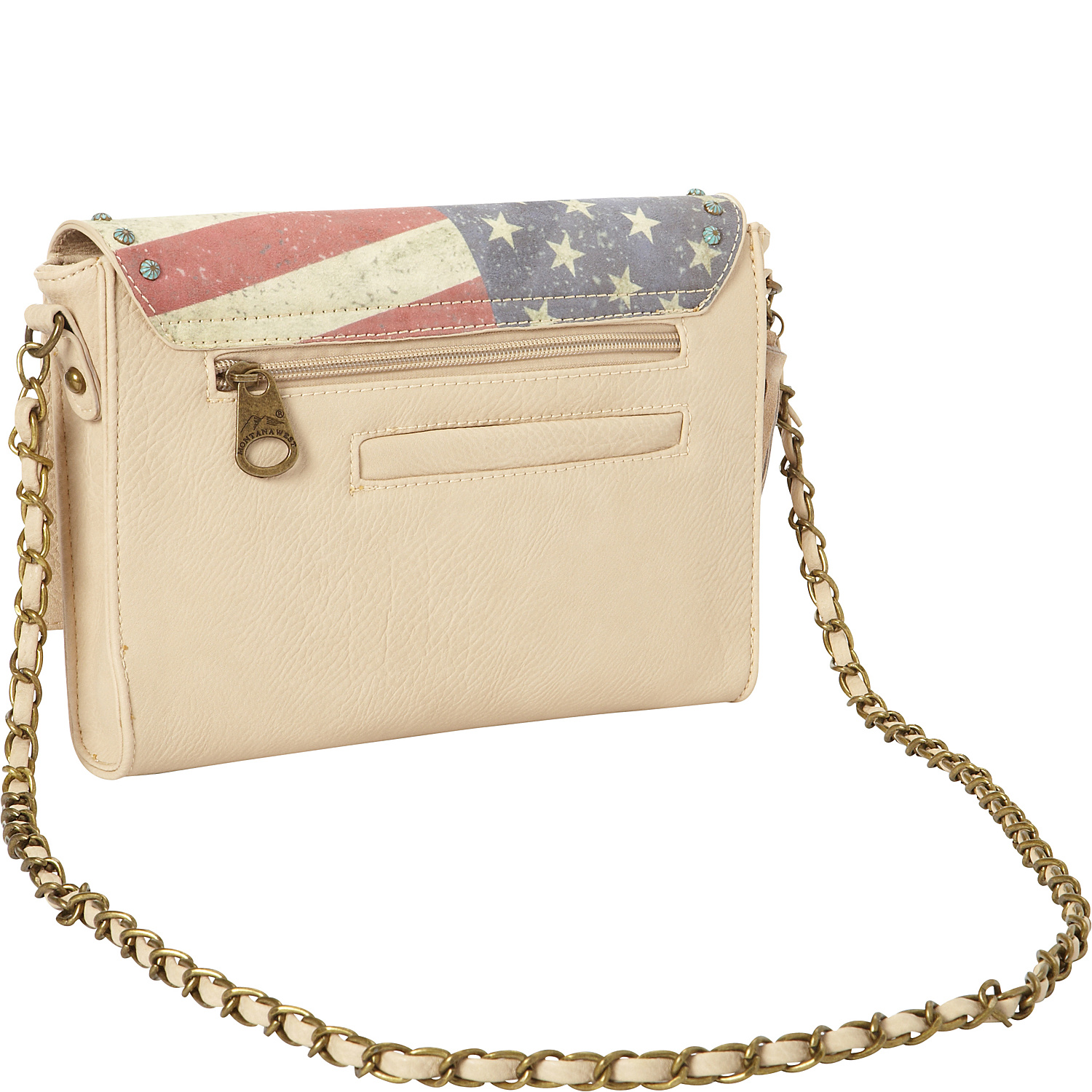 Vintage American Flag Shoulder Bag