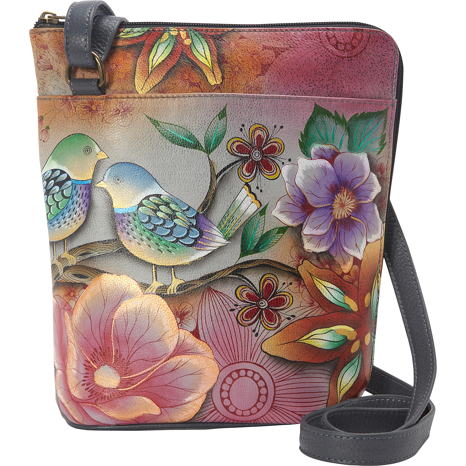 Two Sided Zip Travel Organizer Crossbody