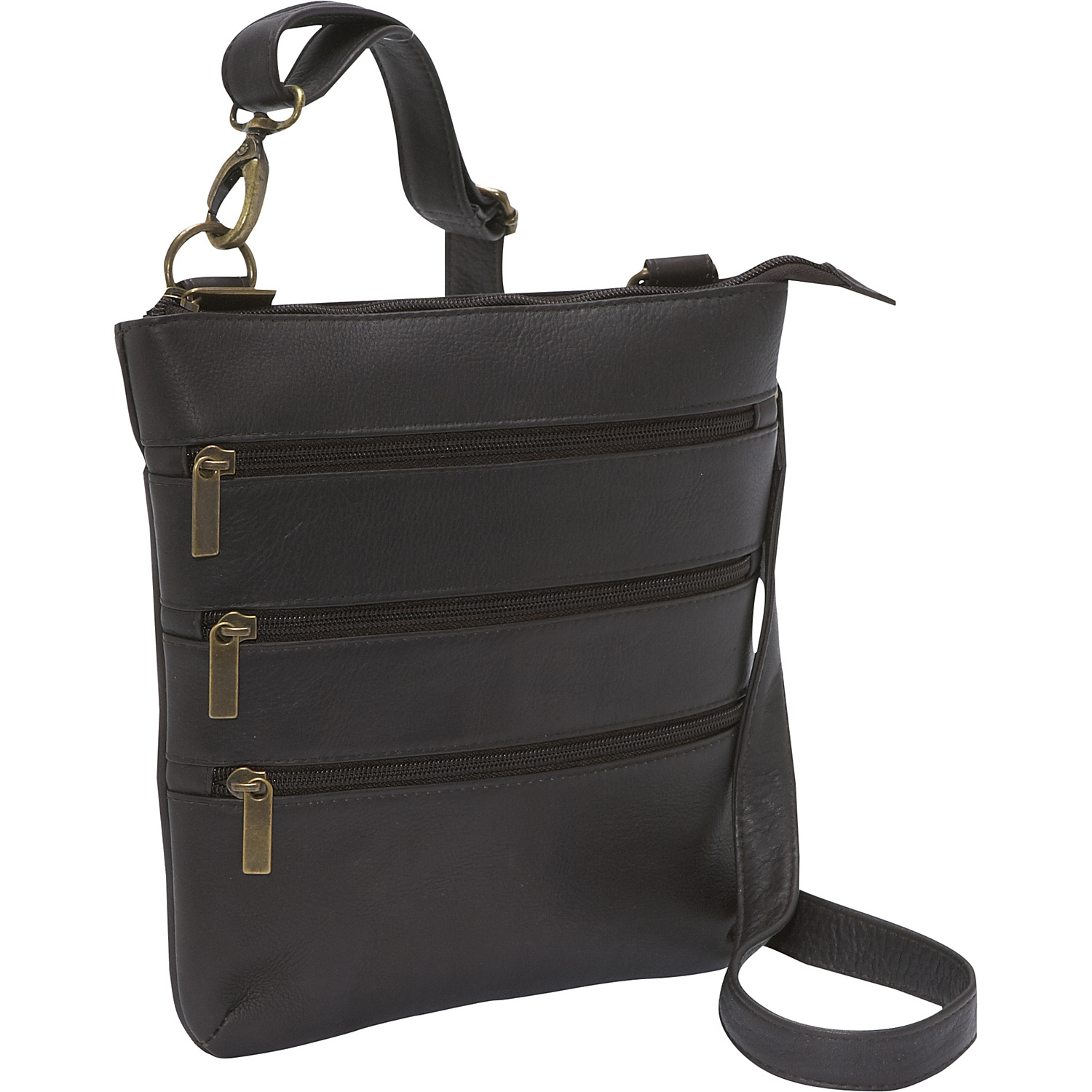 Triple Zip Crossbody