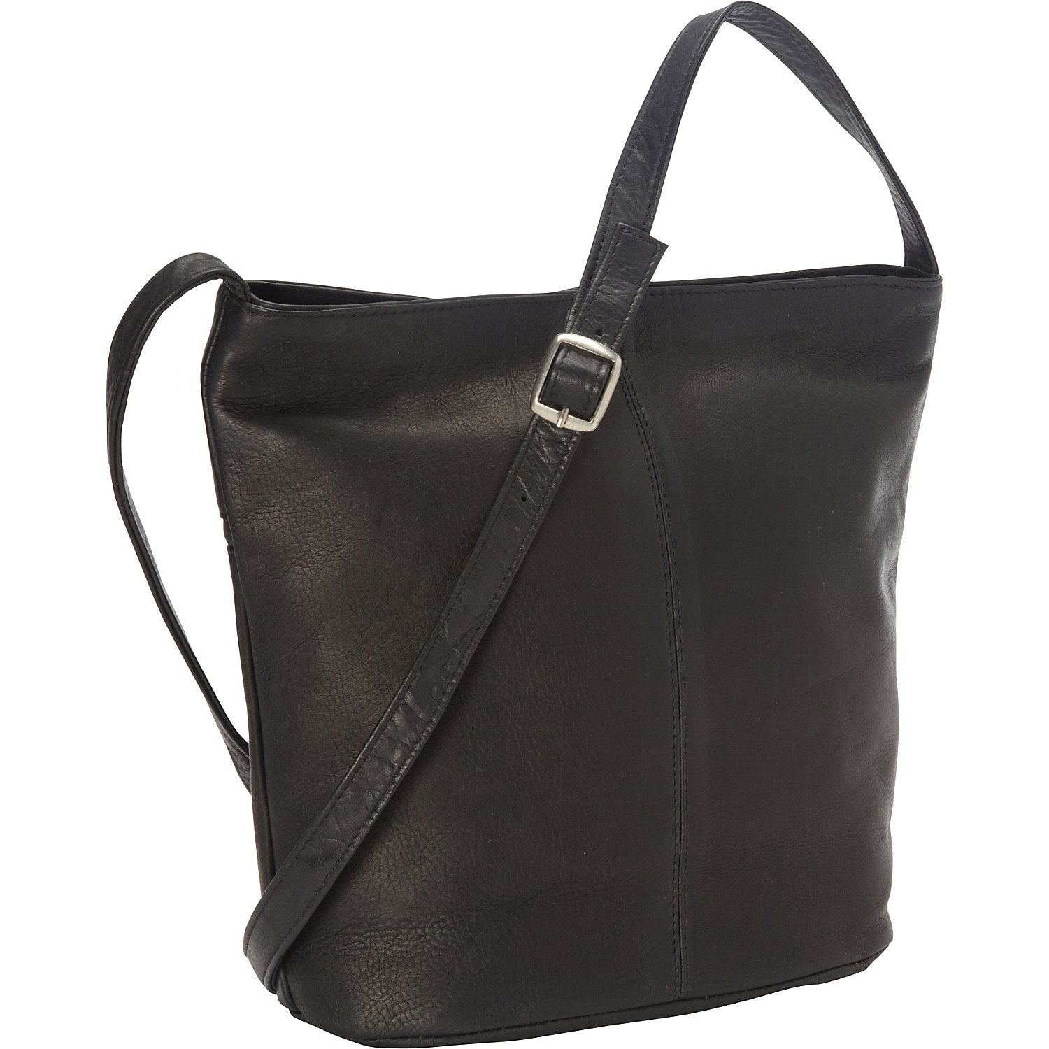 Vaquetta Shoulder Bag with Front Zipper