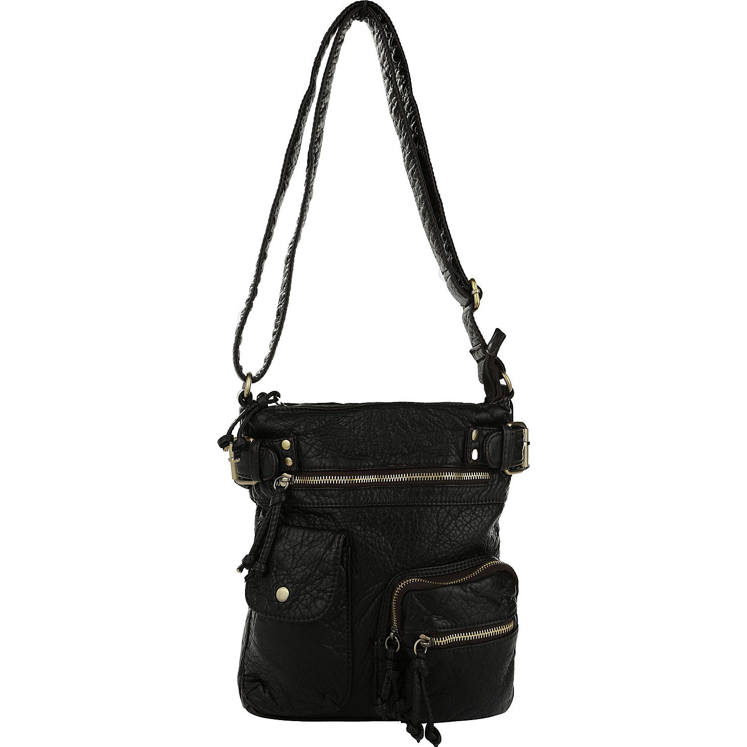 Vintage Stiella Multi-Pocket Crossbody