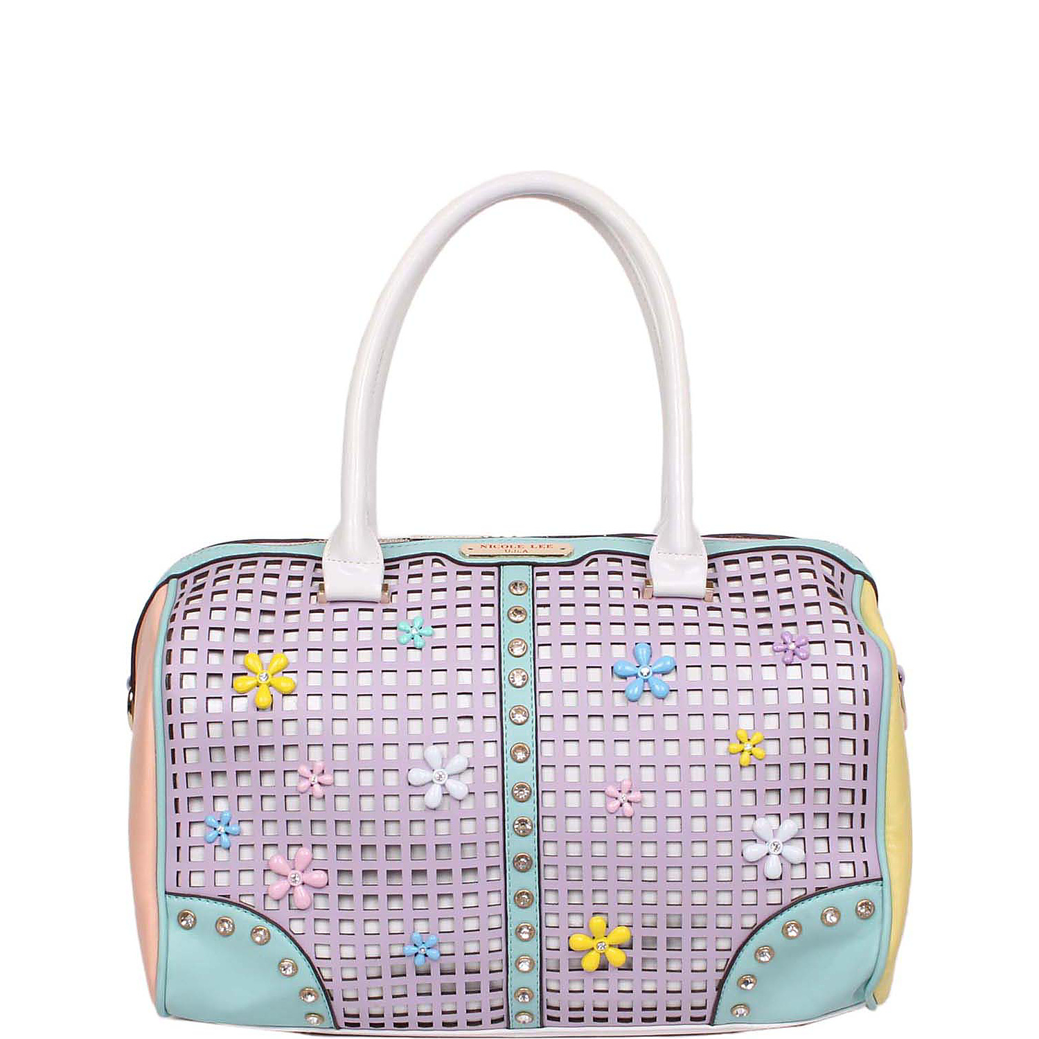 Selina Floral Pastel Boston Bag