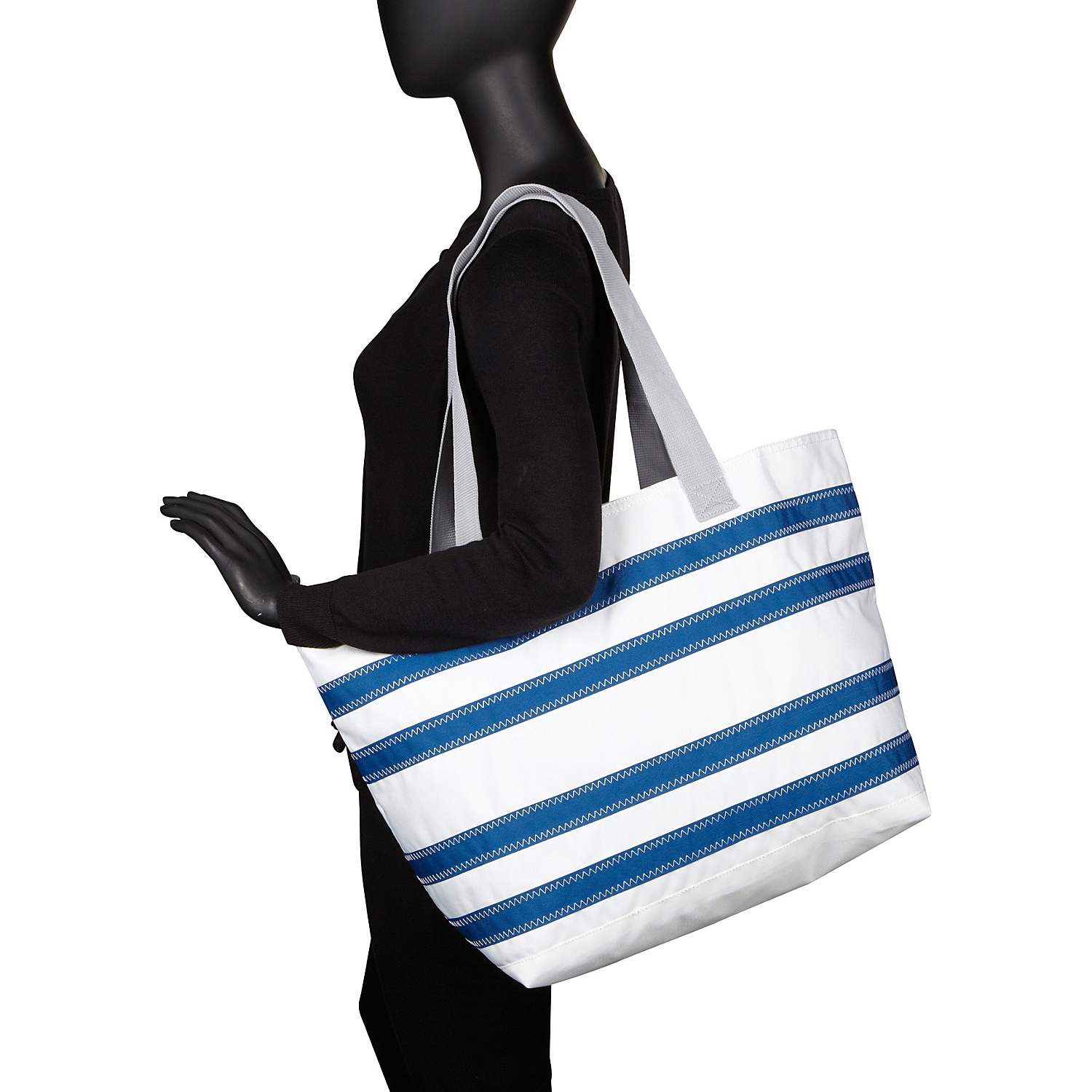 Nautical Stripe Large Tote