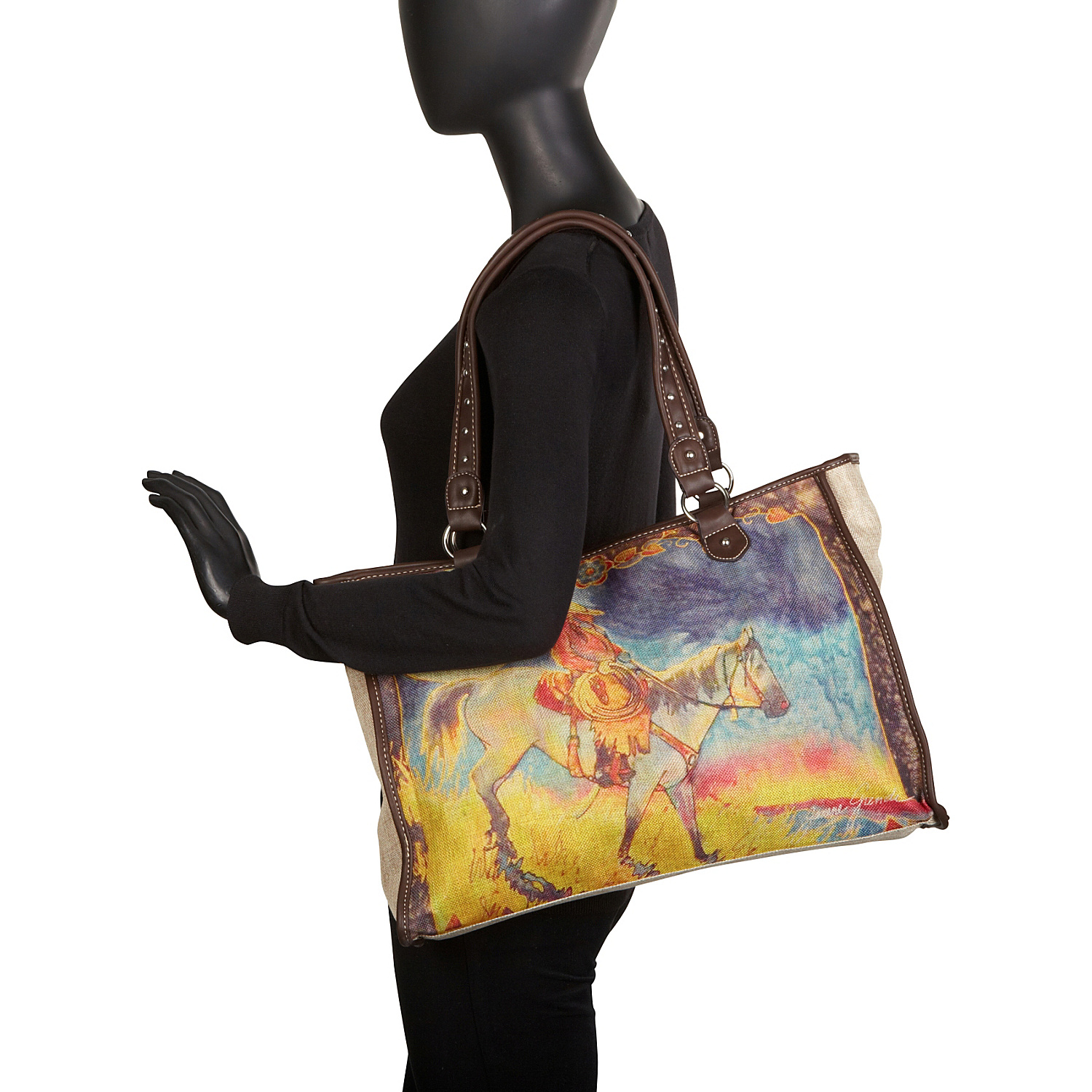 Janene Grende Horse Painting Tote Bag