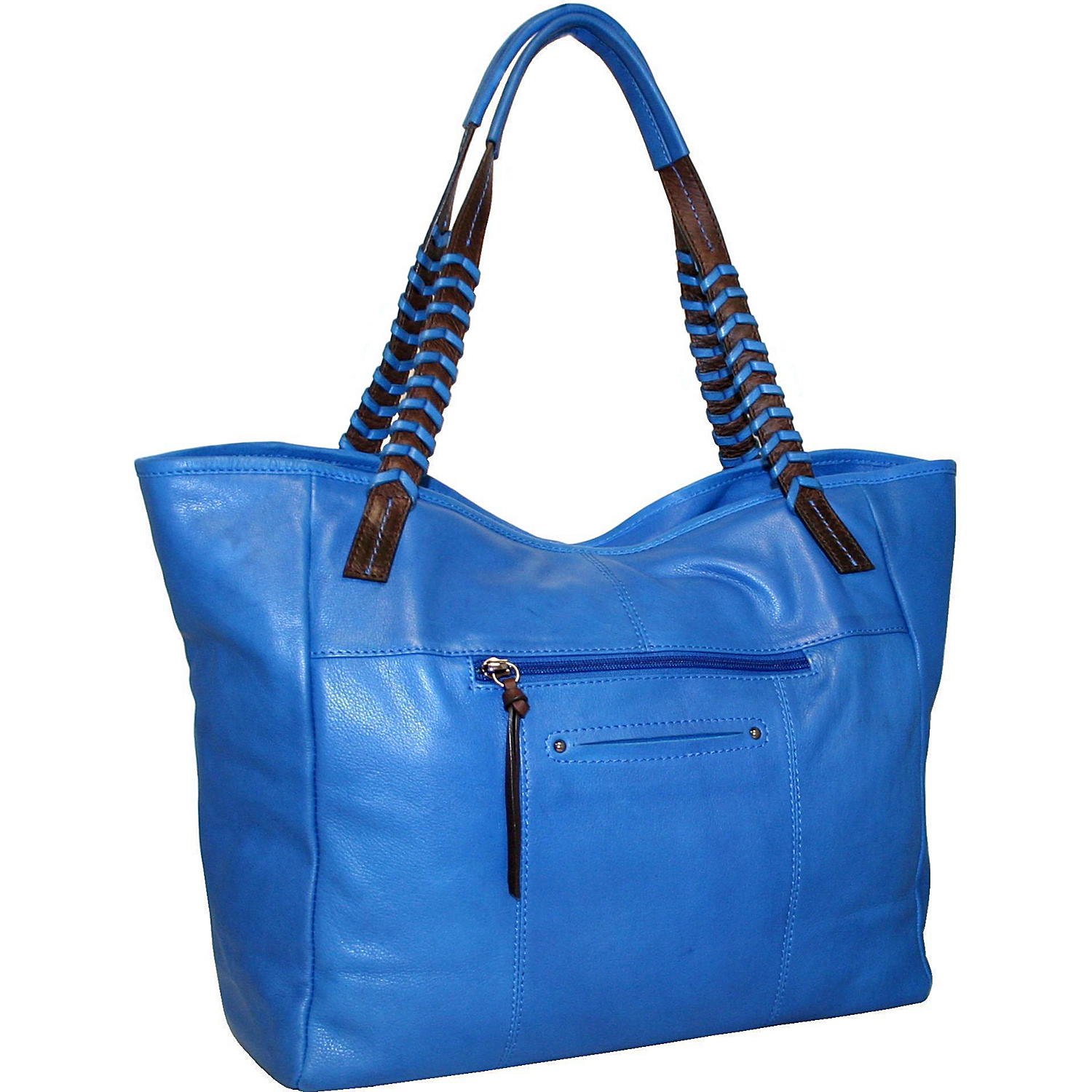 Tote with Woven Shoulder Strap