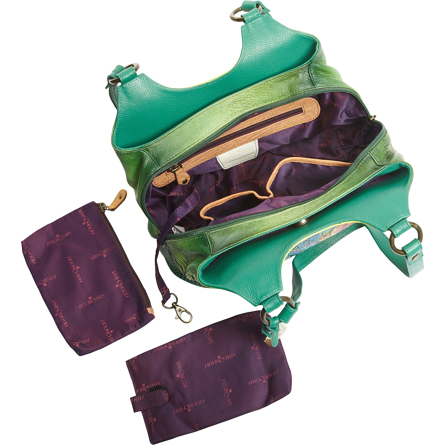 Triple Compartment Medium Satchel