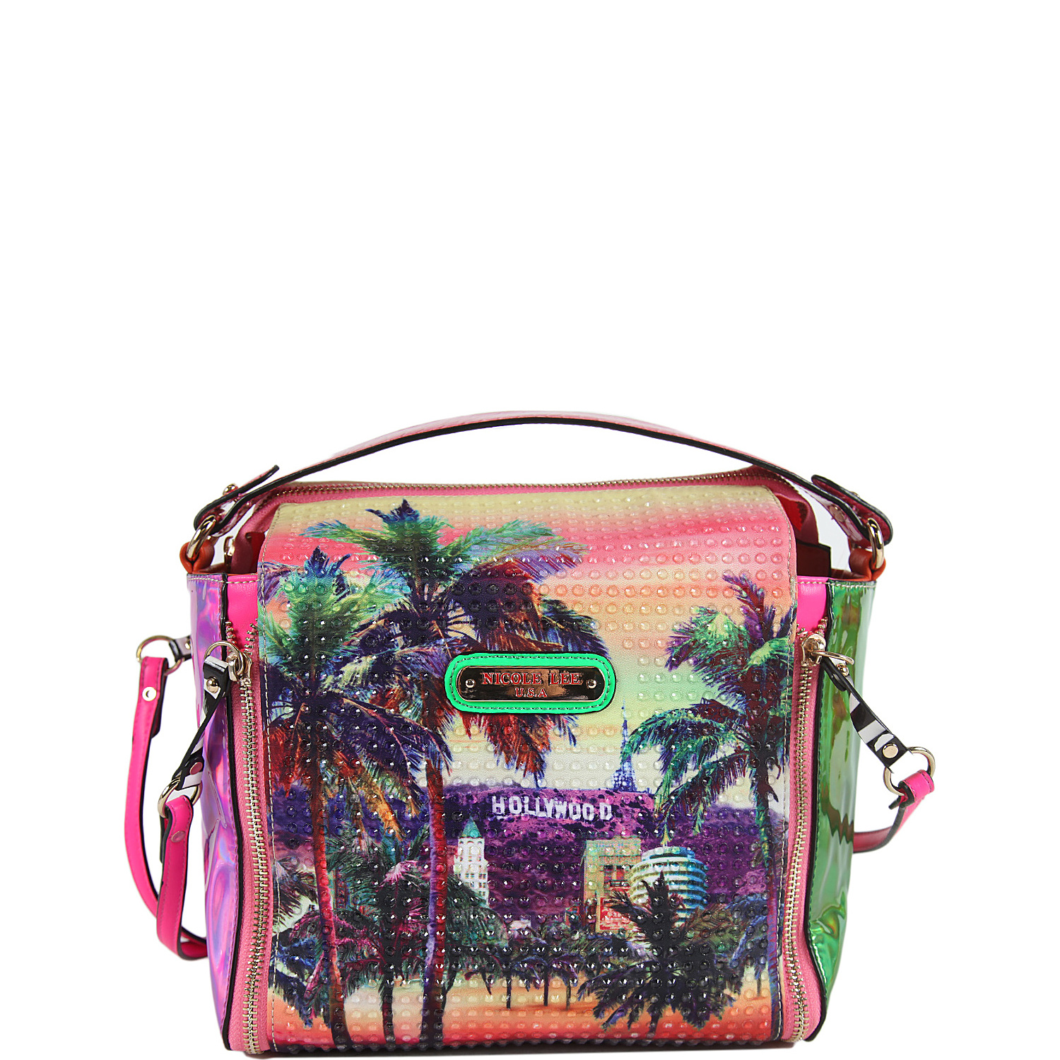 Hollywood Hologram Print Handbag