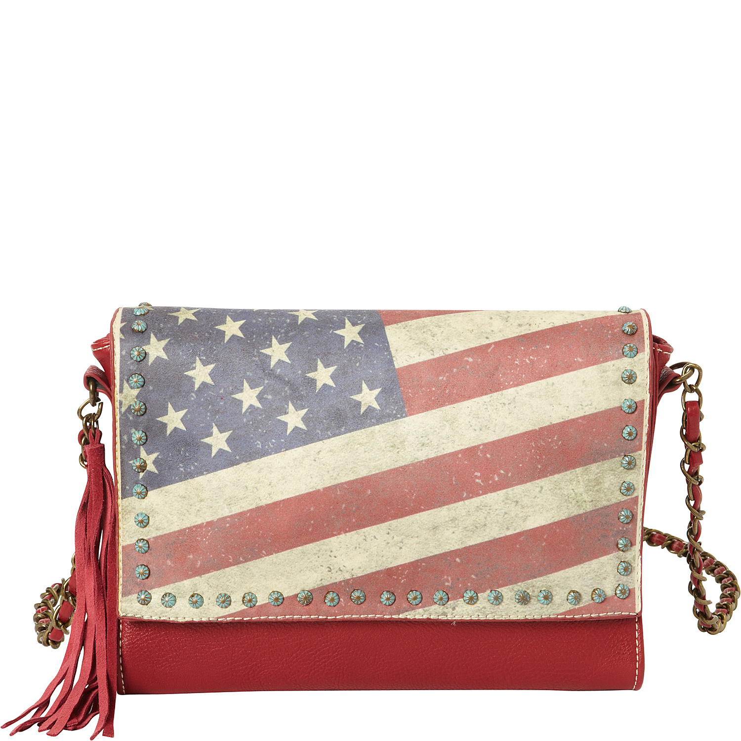 Vintage American Flag Shoulder Bag