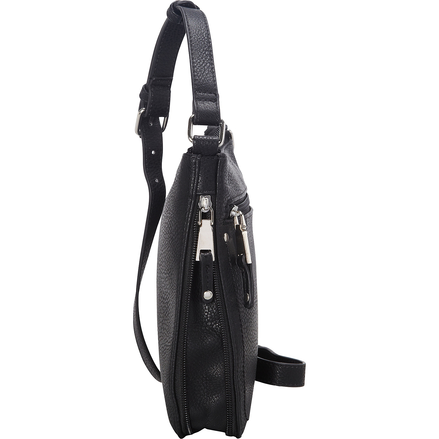 Contouring Zipper Crossbody