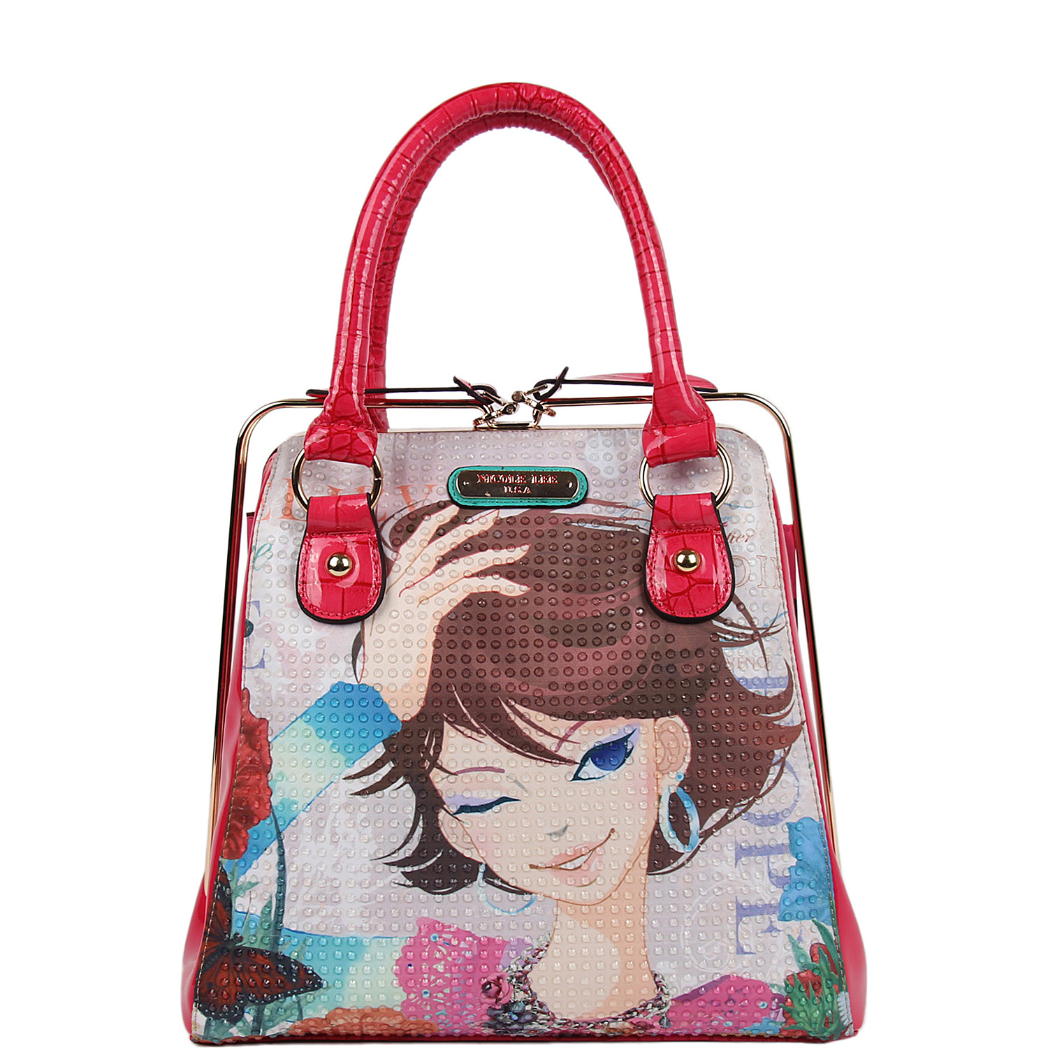 Xochil Print Satchel Bag